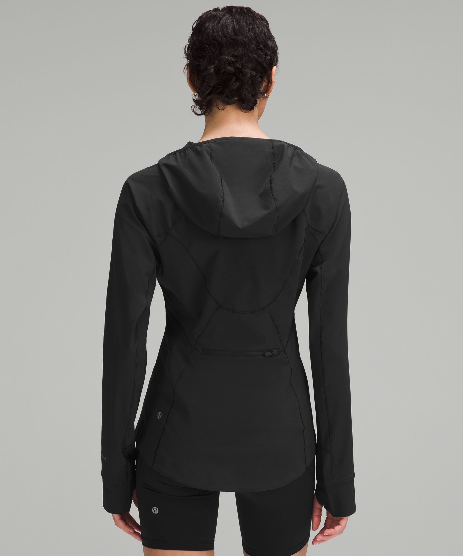 Shop Lululemon Mist Over Windbreaker In Black