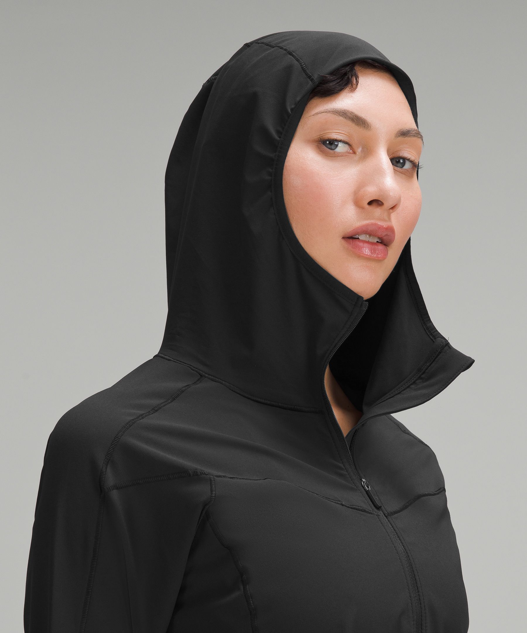 Shop Lululemon Mist Over Windbreaker In Black