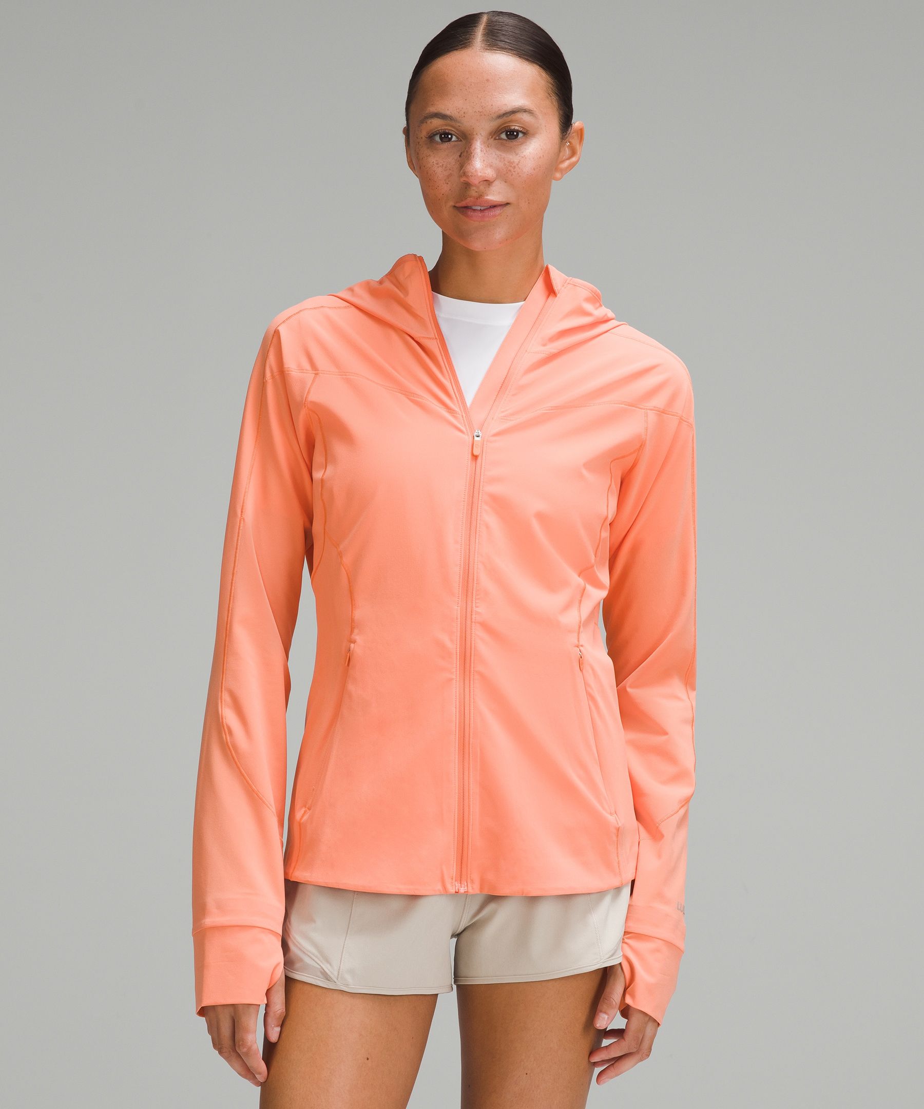 Lululemon Mist Over Windbreaker In Orange