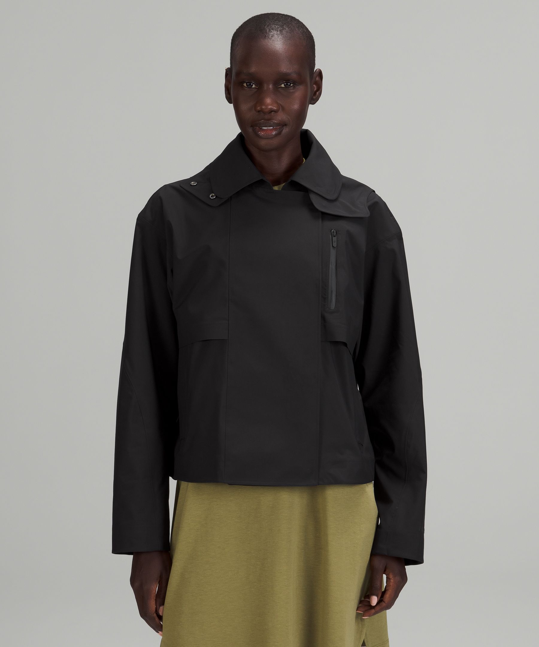 Waterproof Cropped Trench Coat