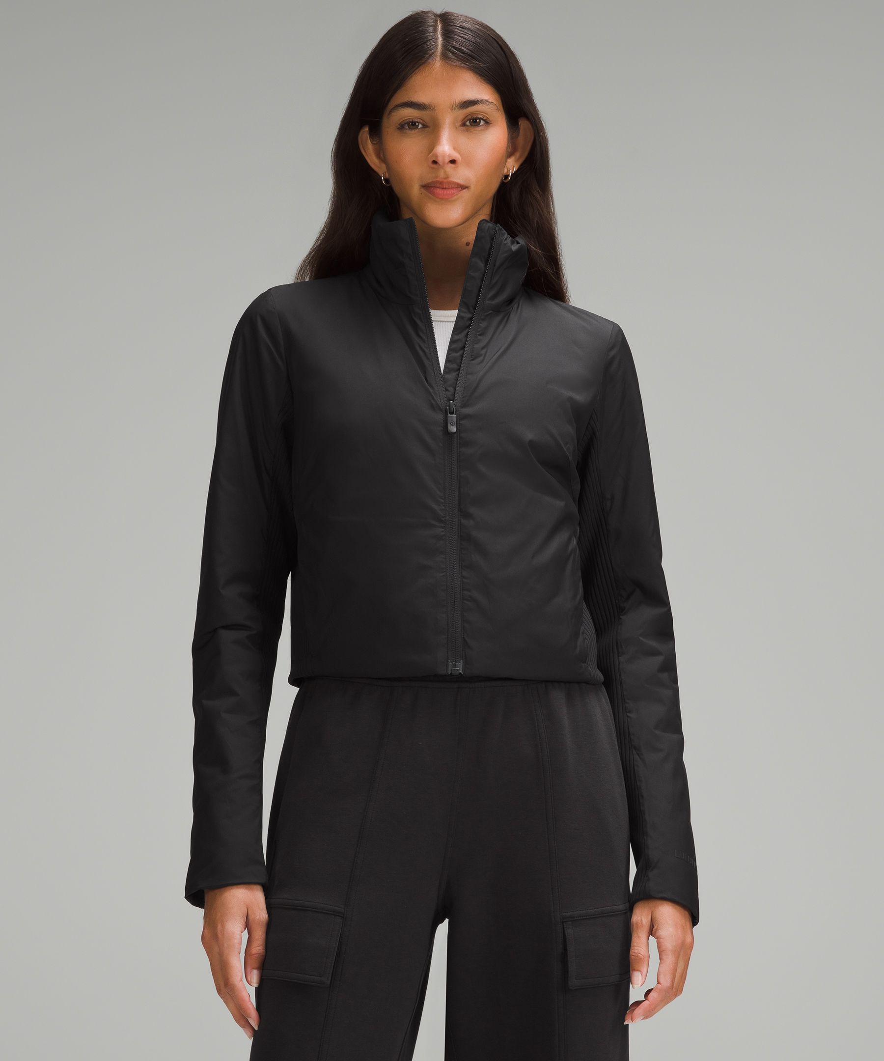 Lululemon Softmatte™ Insulated Cropped Jacket In Black