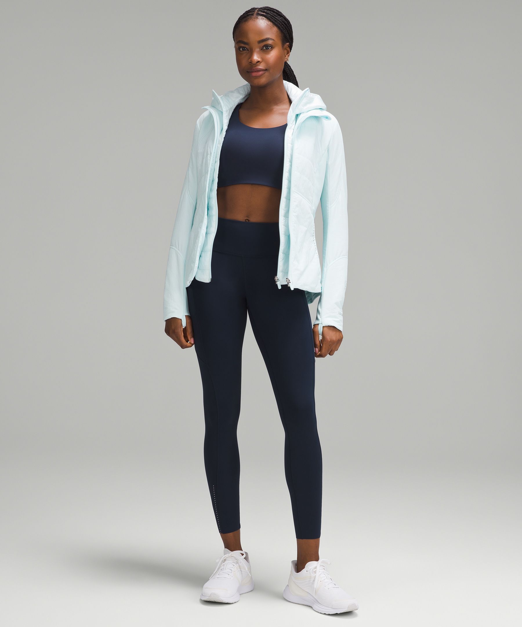 Lululemon Women's Forme Jacket With Thumbholes Soot Light Size 6 Yoga  Running