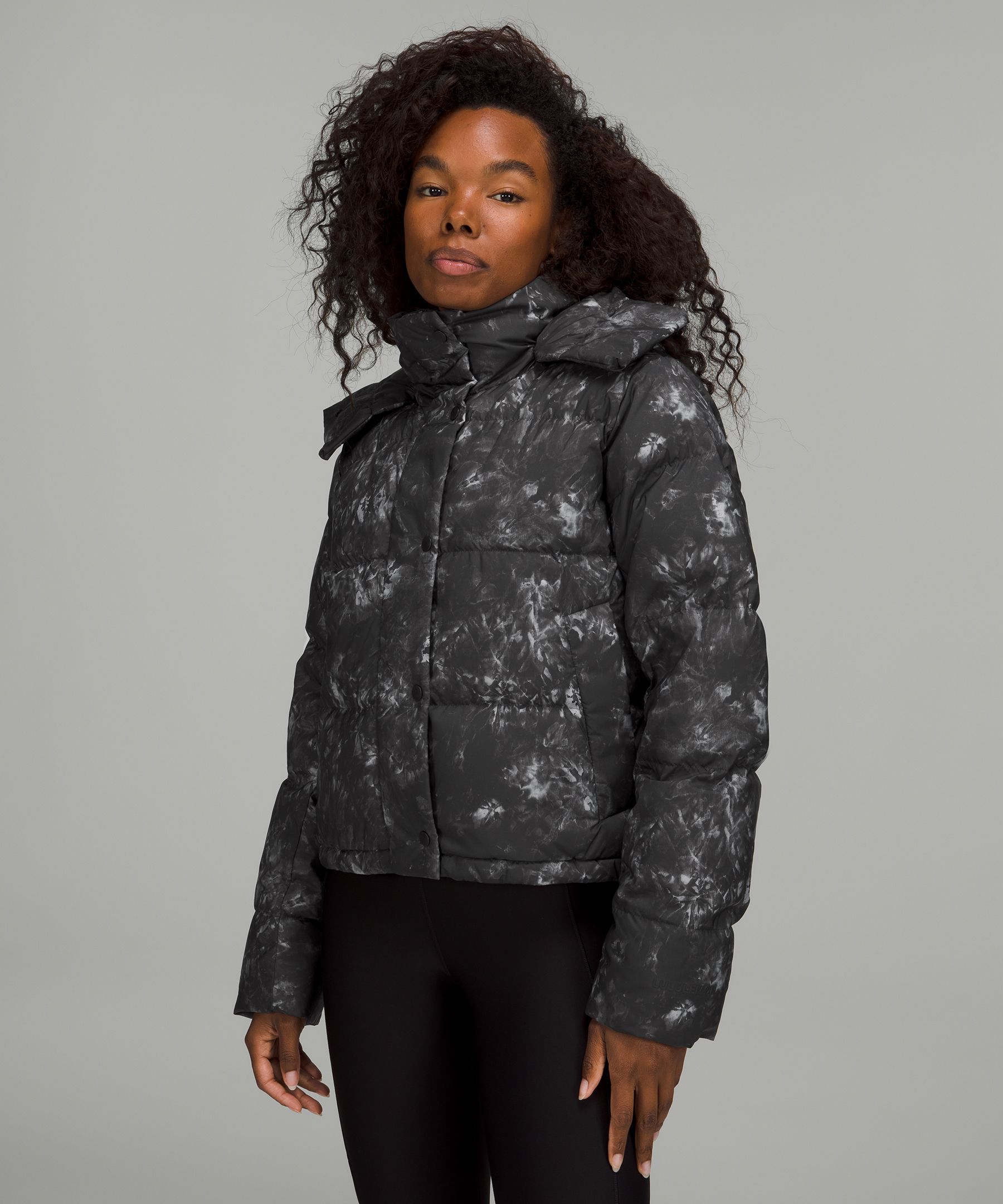 Puffer on sale cropped coat