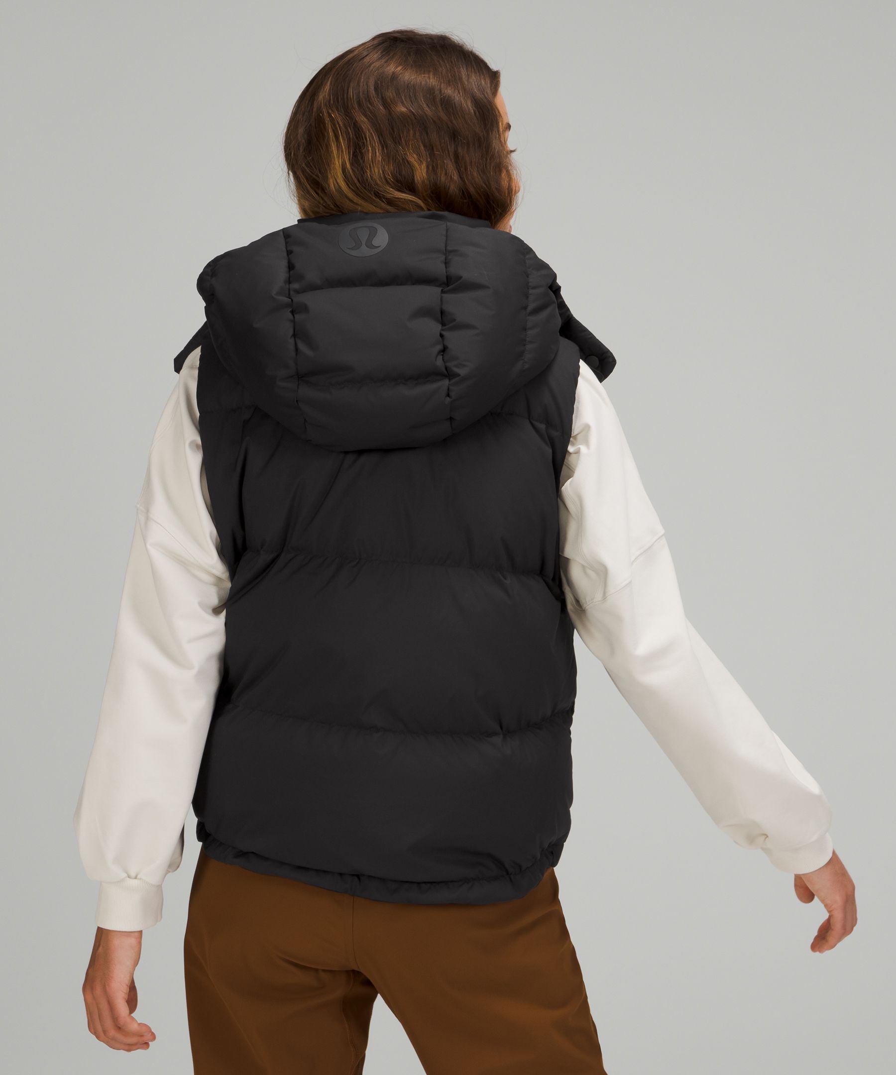 LULULEMON Wunder Puff cropped hooded quilted recycled-Glyde™ down vest