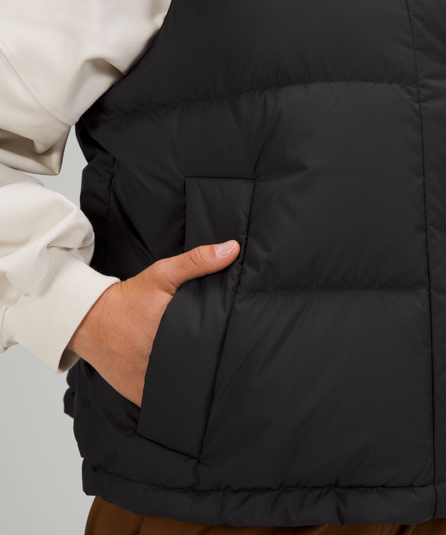 lululemon Wunder Puff Super Cropped Vest - Black (Jackets,Vests