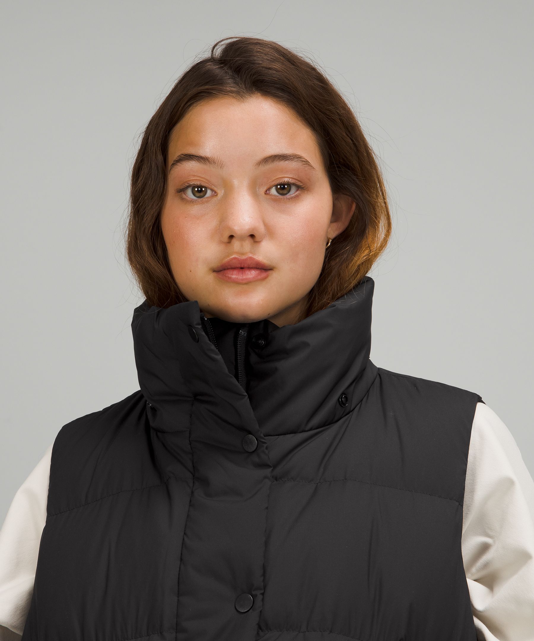 LULULEMON Wunder Puff cropped hooded quilted recycled-Glyde™ down