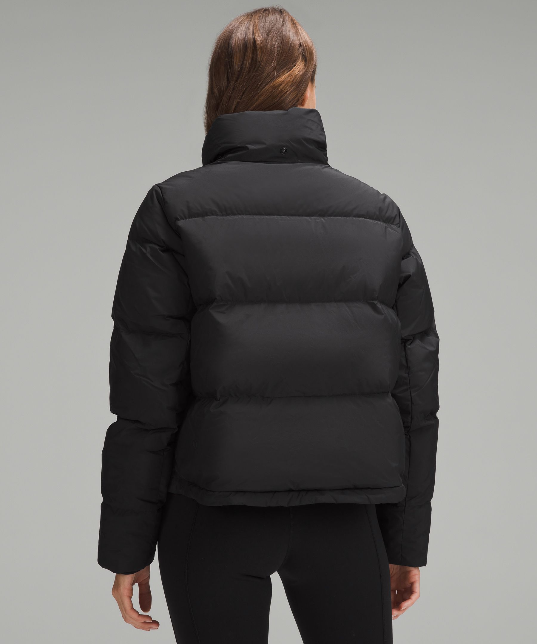 Bethnal Green Cropped Puffer Jacket - Black