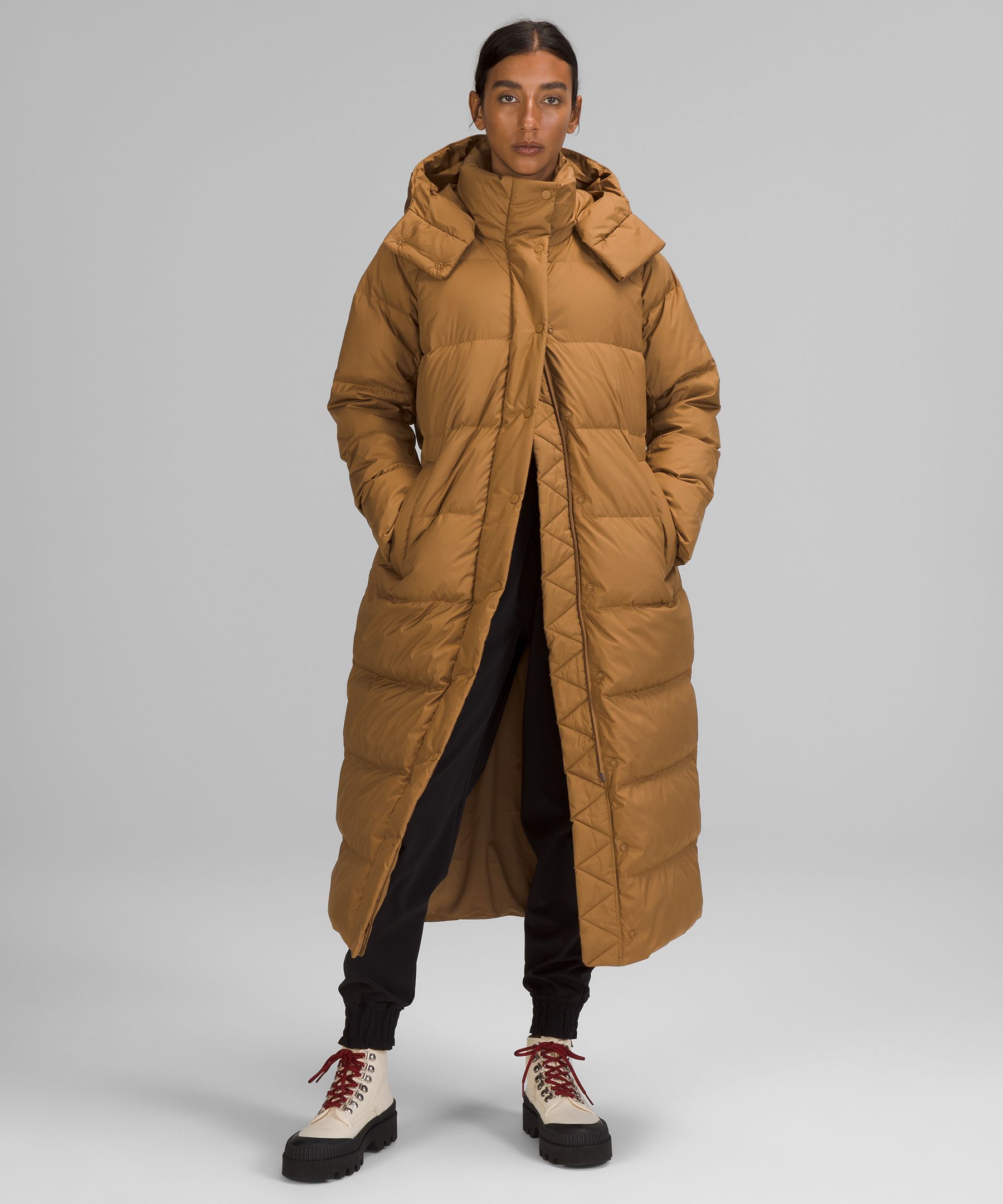 lululemon athletica Down-filled Puffer Jacket in Brown