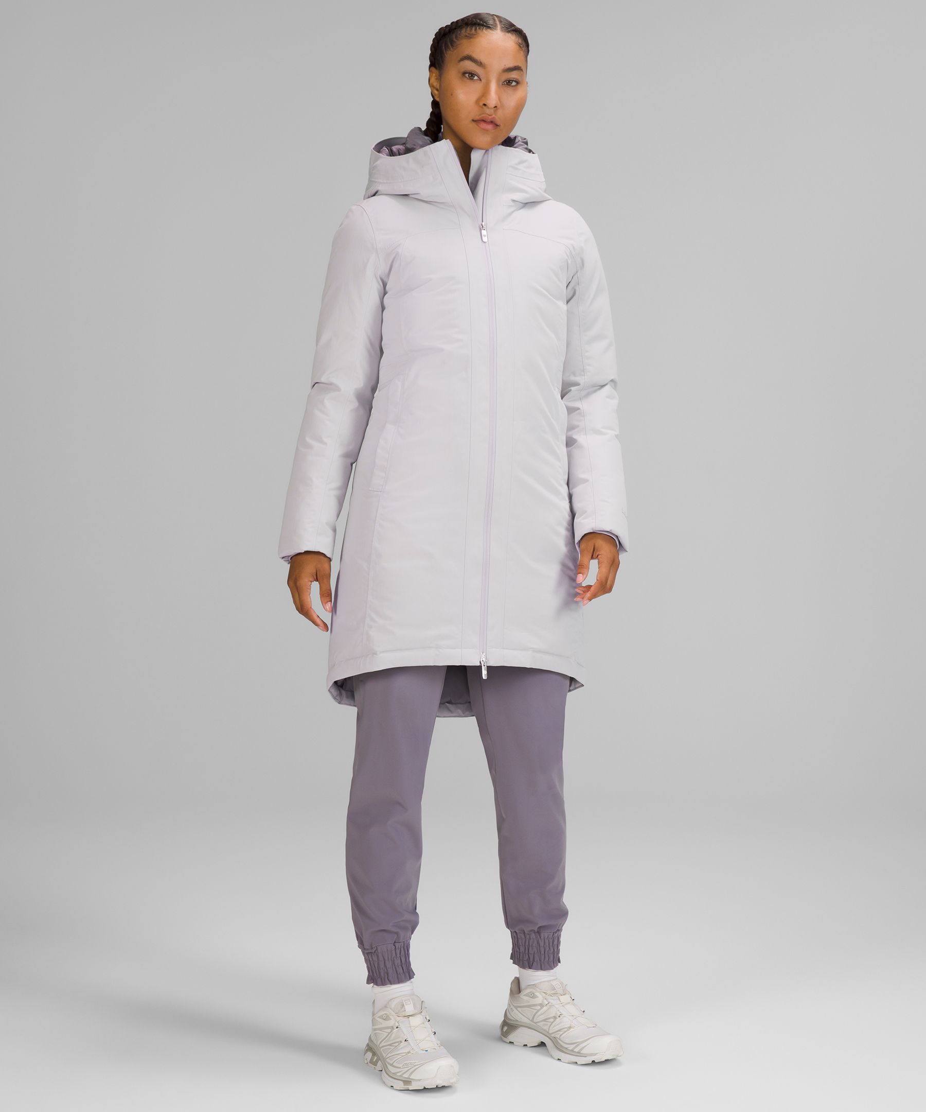 Lululemon Snow Warrior Parka In Chrome