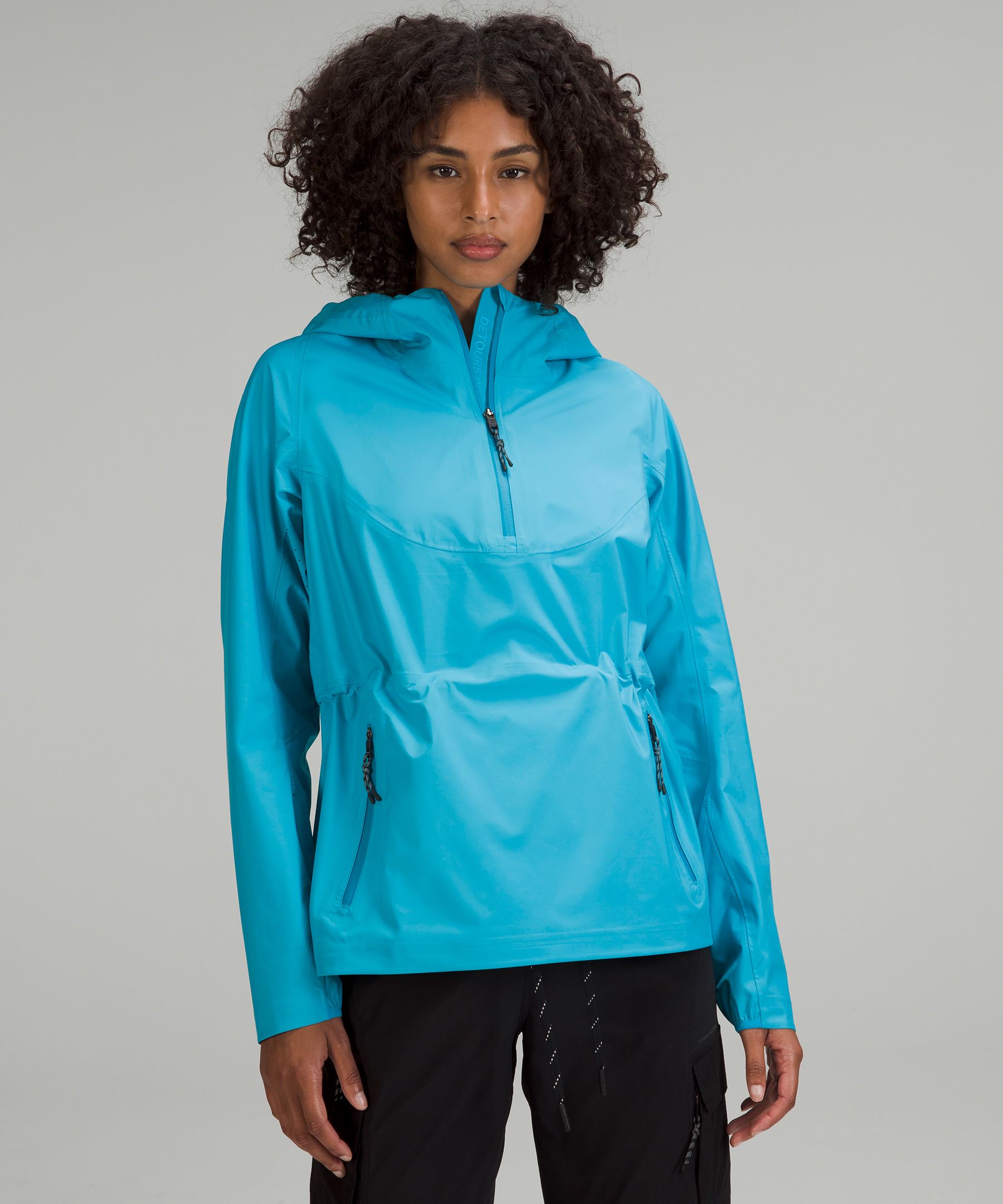 Half zip cheap waterproof jacket womens