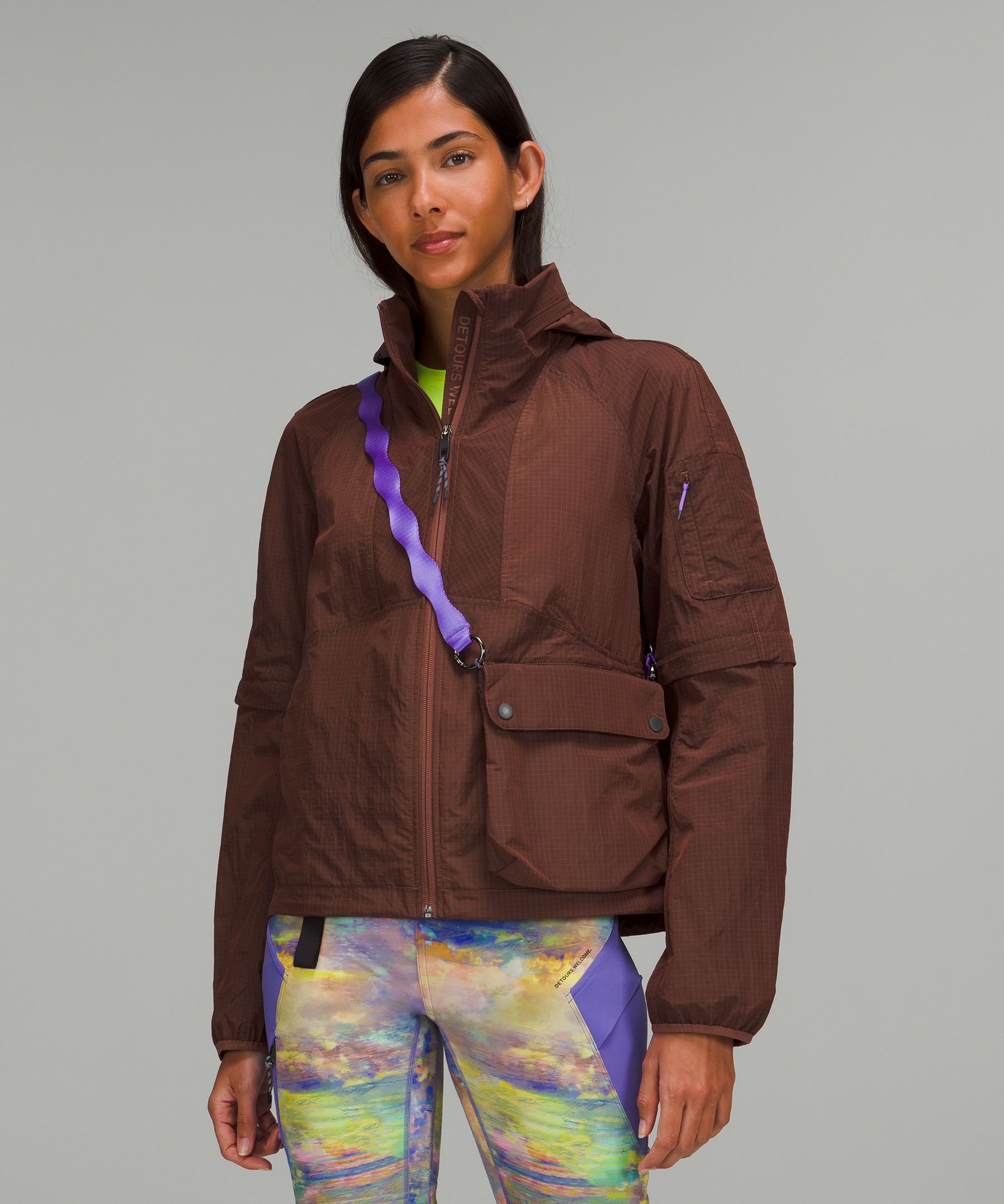 Lululemon Convertible Ripstop Hiking Jacket In Ancient Copper