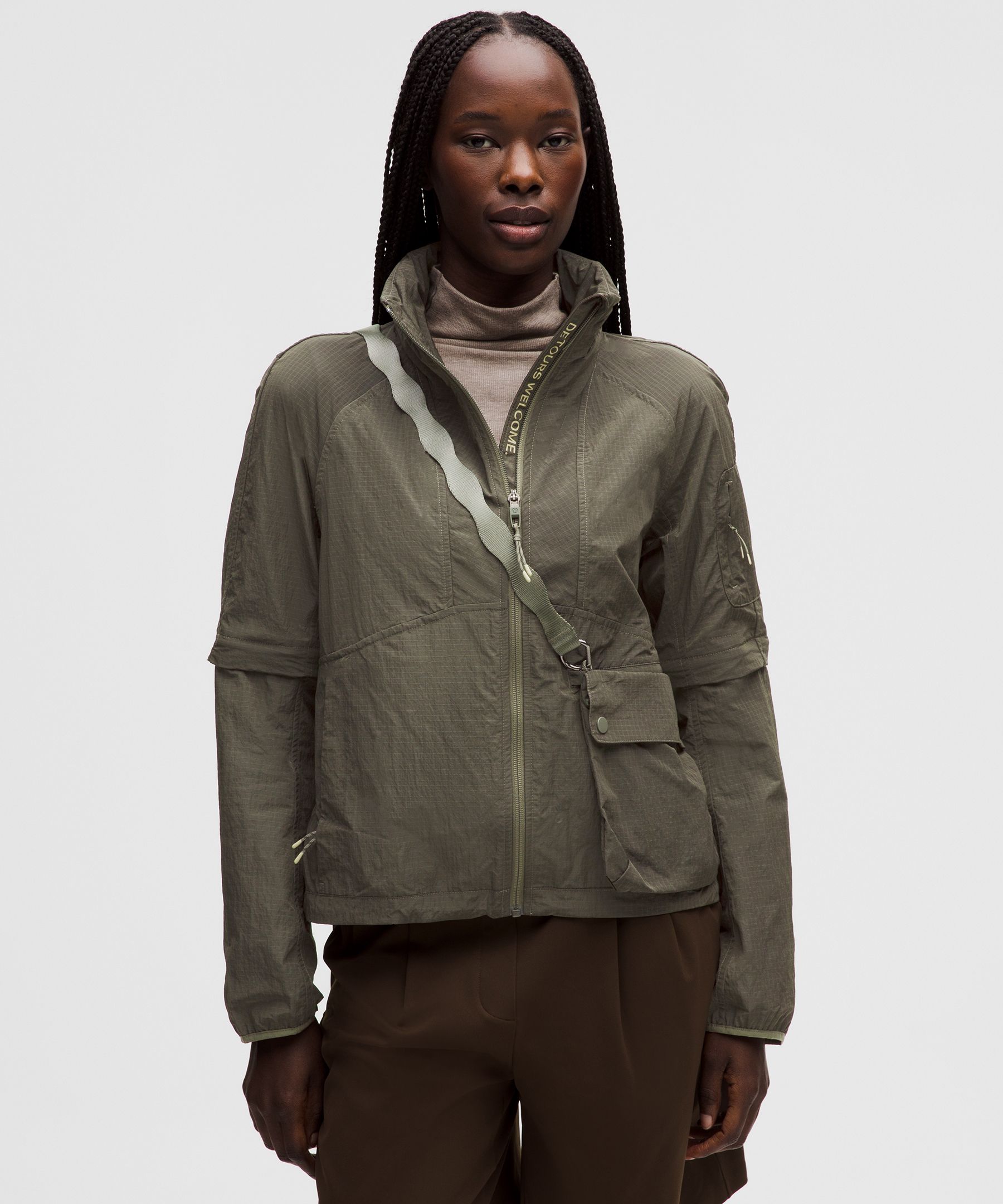 Convertible Ripstop Hiking Jacket