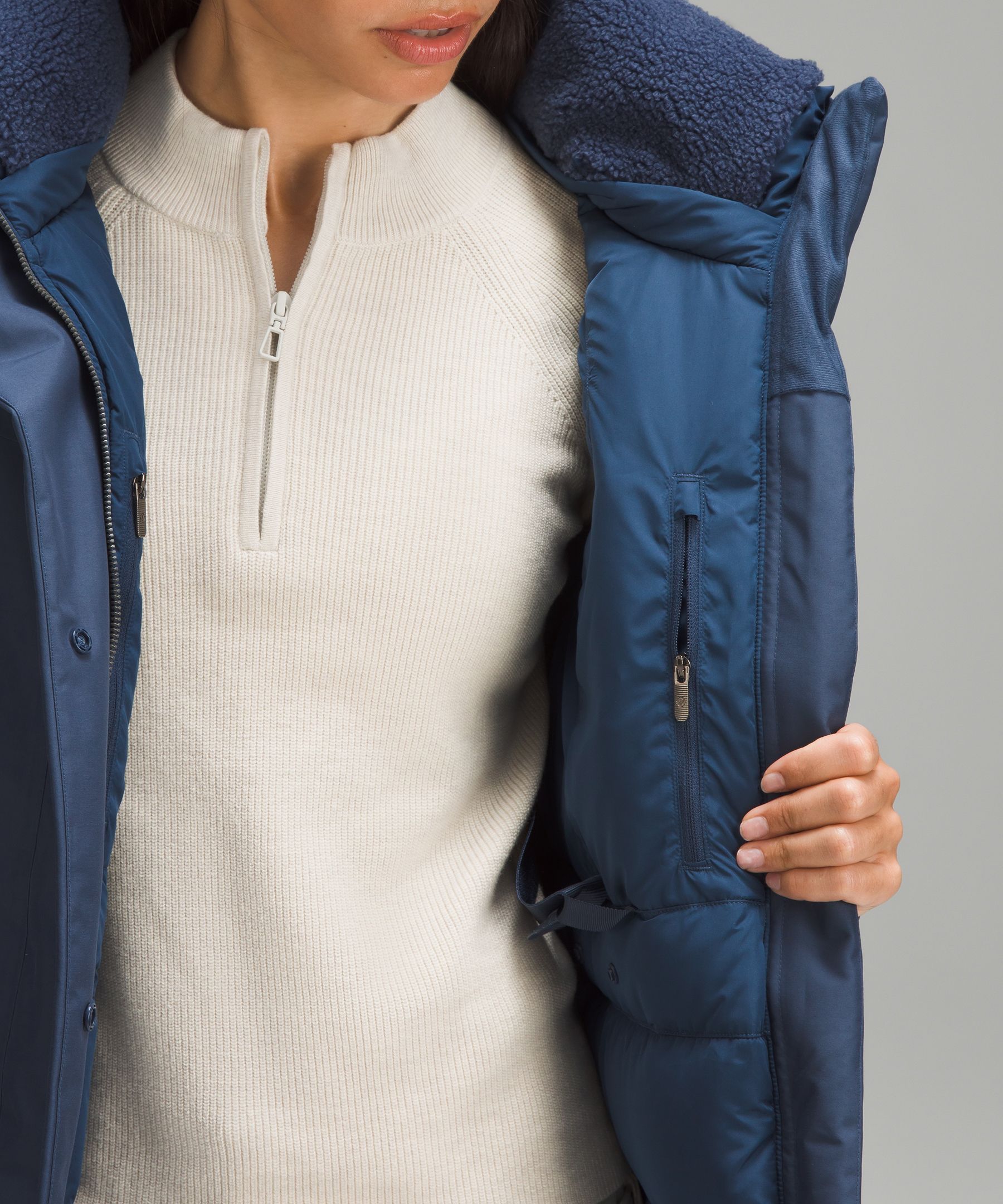 lululemon athletica Snow Warrior Parka in Blue