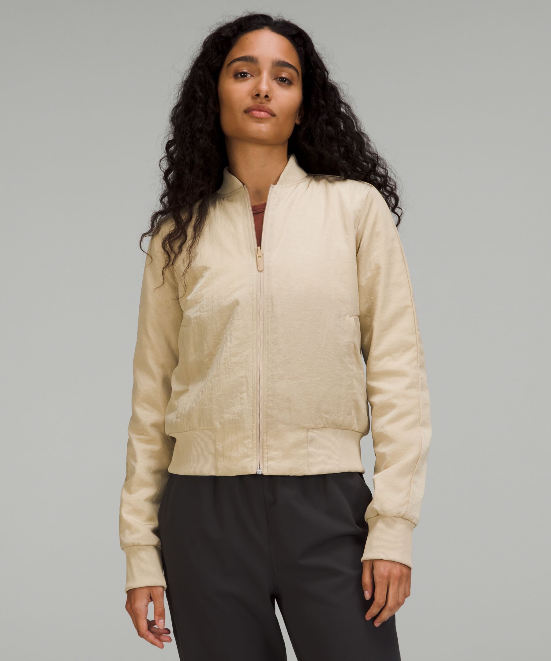 Lululemon Non-stop Bomber Jacket In Pale Raspberry