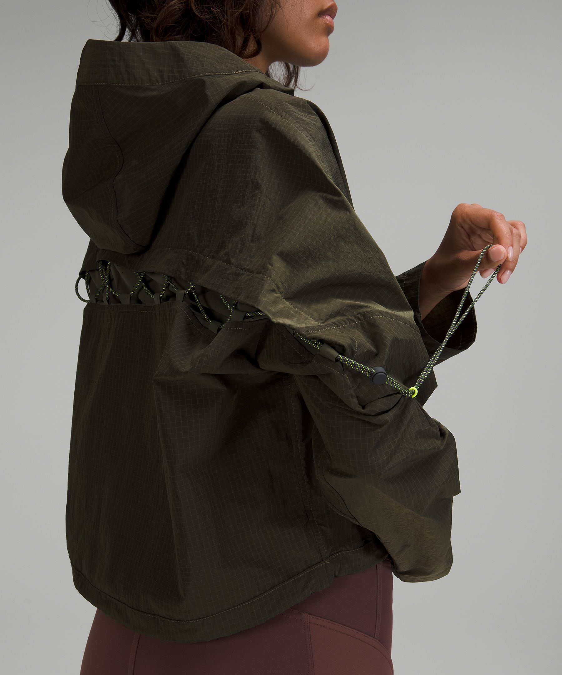 Cinch-Back Half-Zip Hiking Pullover