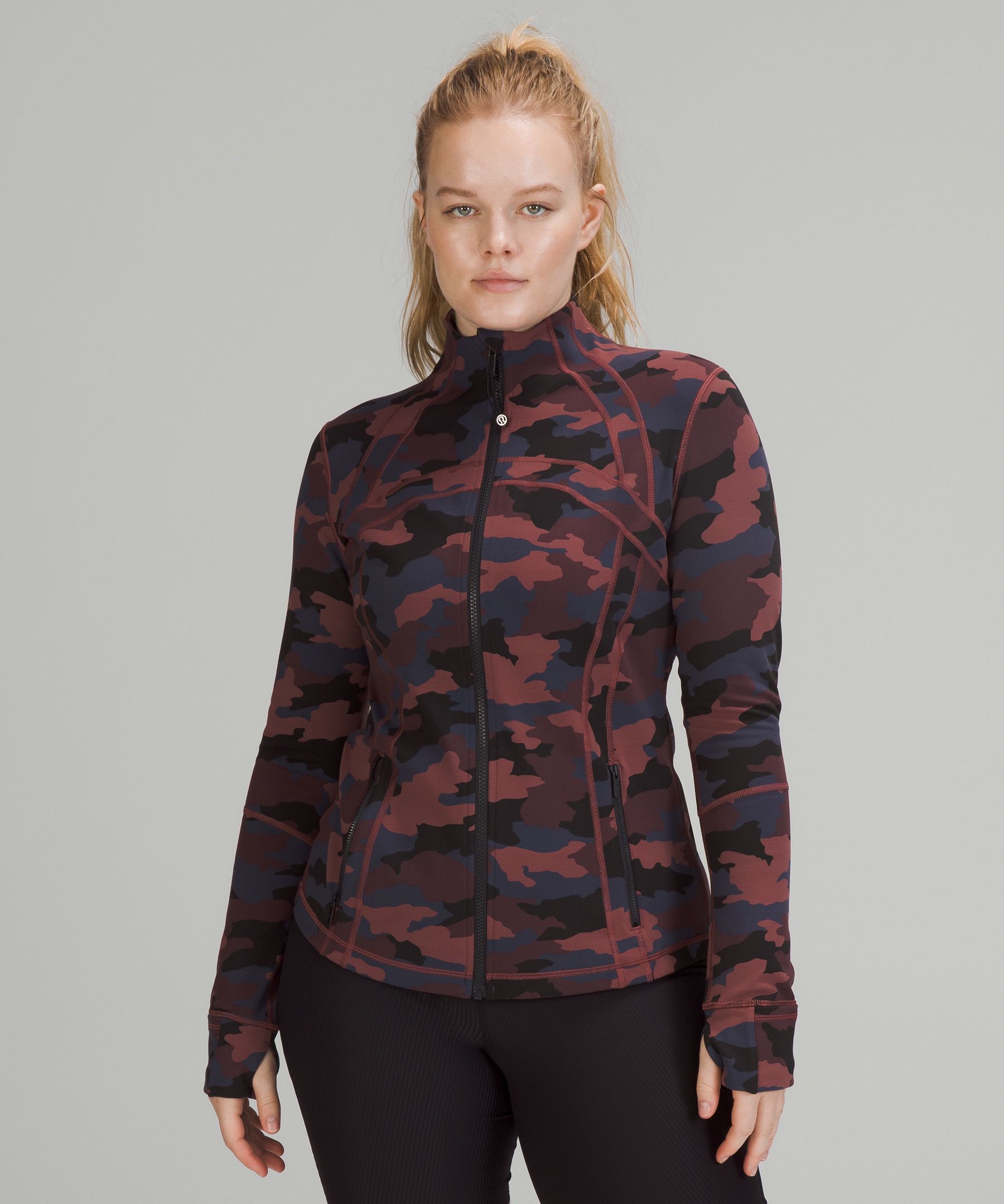 LULULEMON DEFINE JACKET LUXTREME IN FORMATION CAMO DEEP COAL MULTI