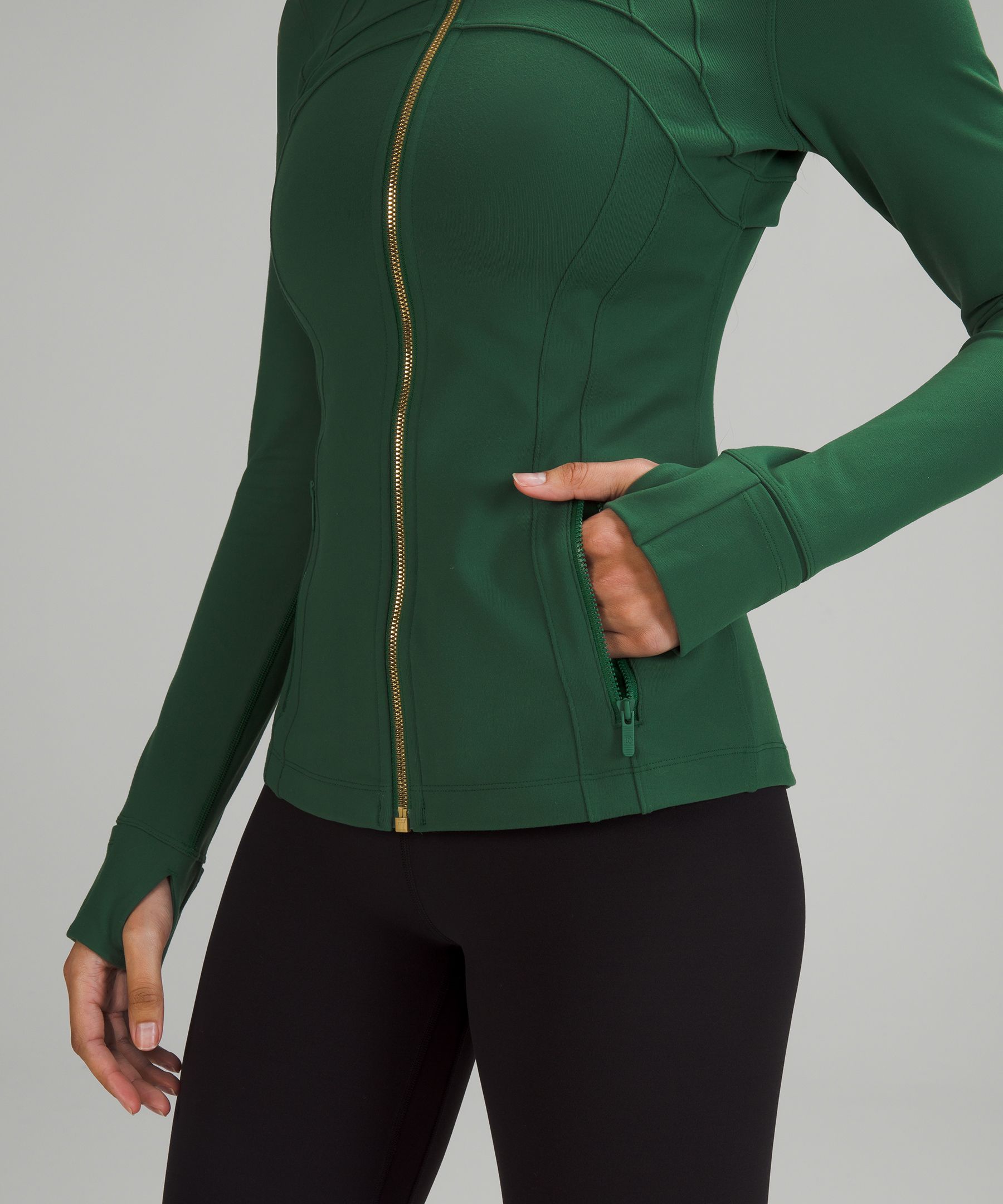 New Sz 4 Lululemon Define Jacket in Everglade Green France