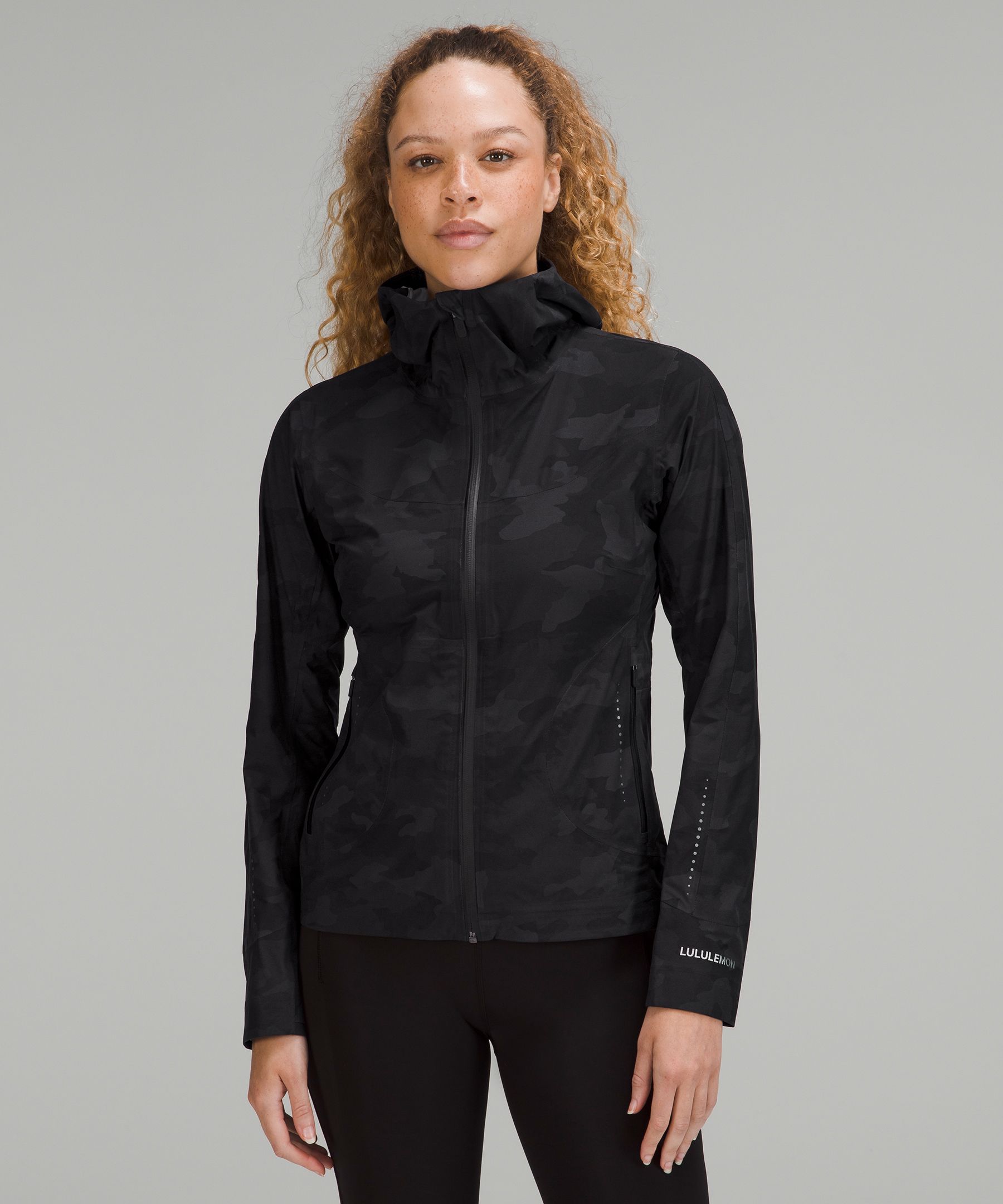 Lululemon Review: The Rain Is Calling Jacket II, Incognito Camo Multi Grey  - The Sweat Edit