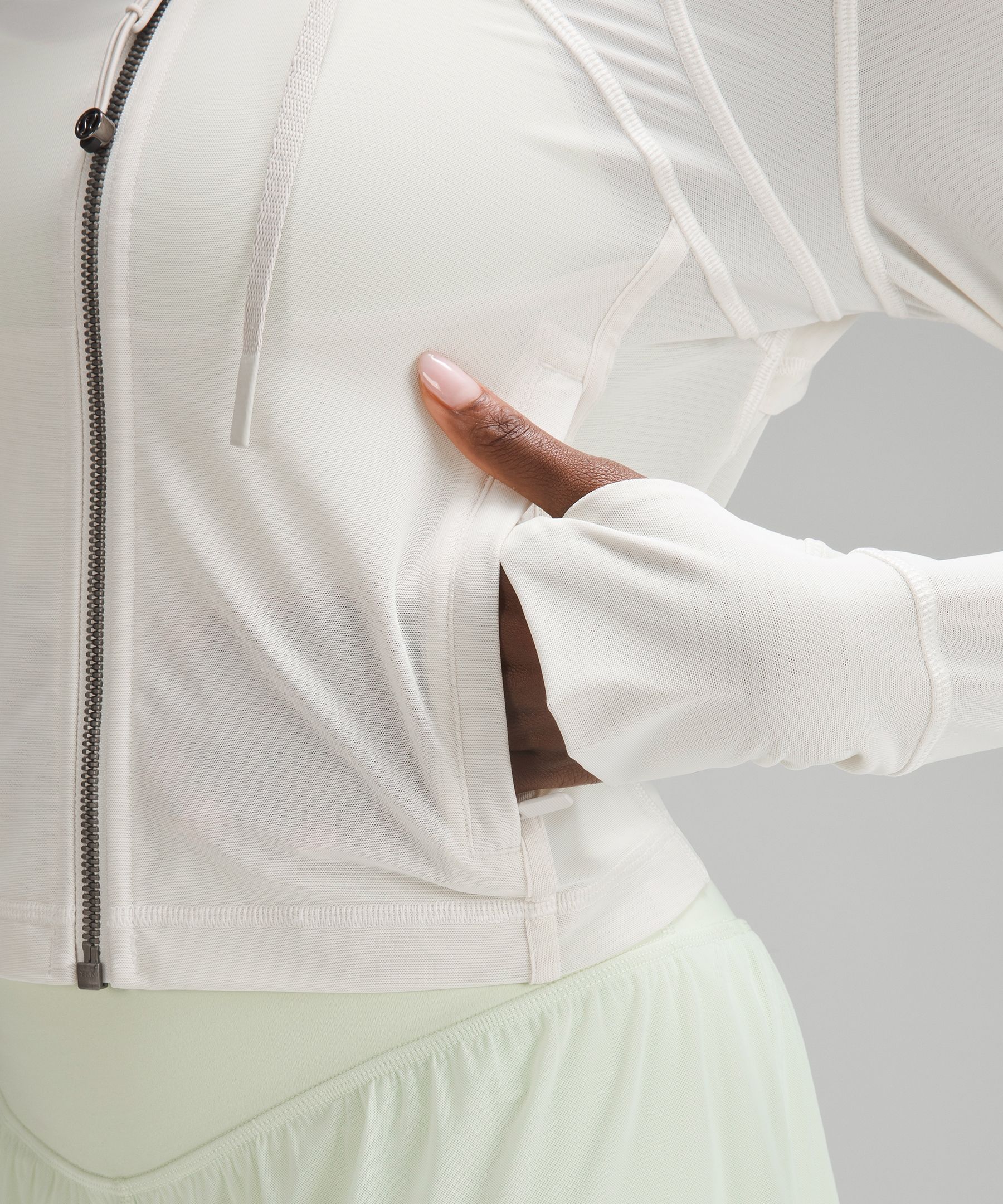 lululemon lululemon Cropped Define Mesh Jacket *Nulu, Women's Hoodies &  Sweatshirts