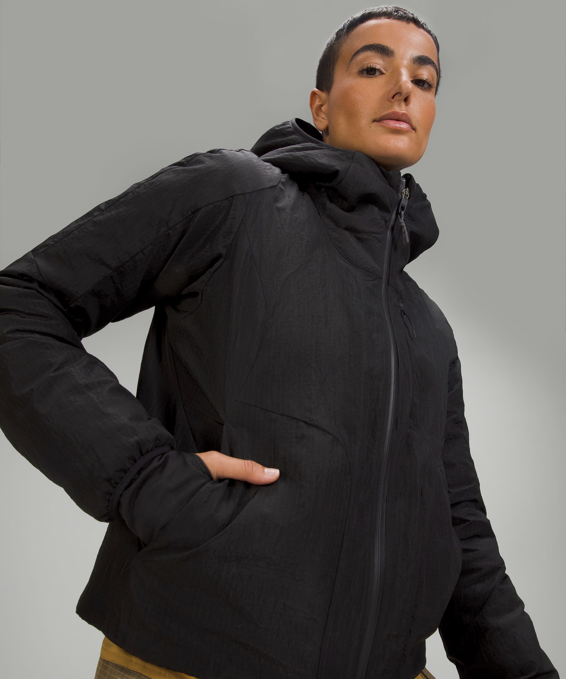 Insulated store hiking jacket