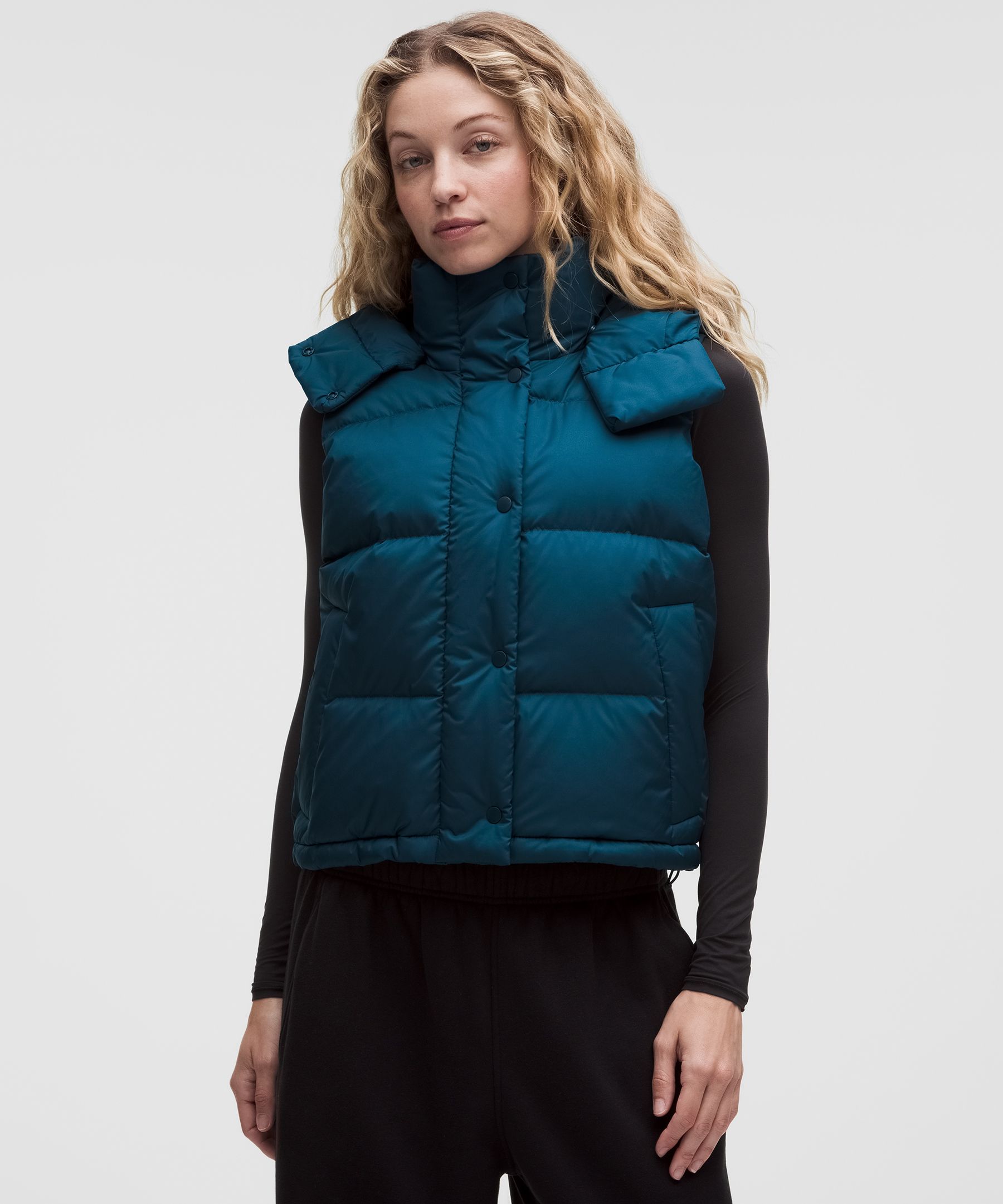 Wunder Puff 600-Down-Fill Cropped Vest