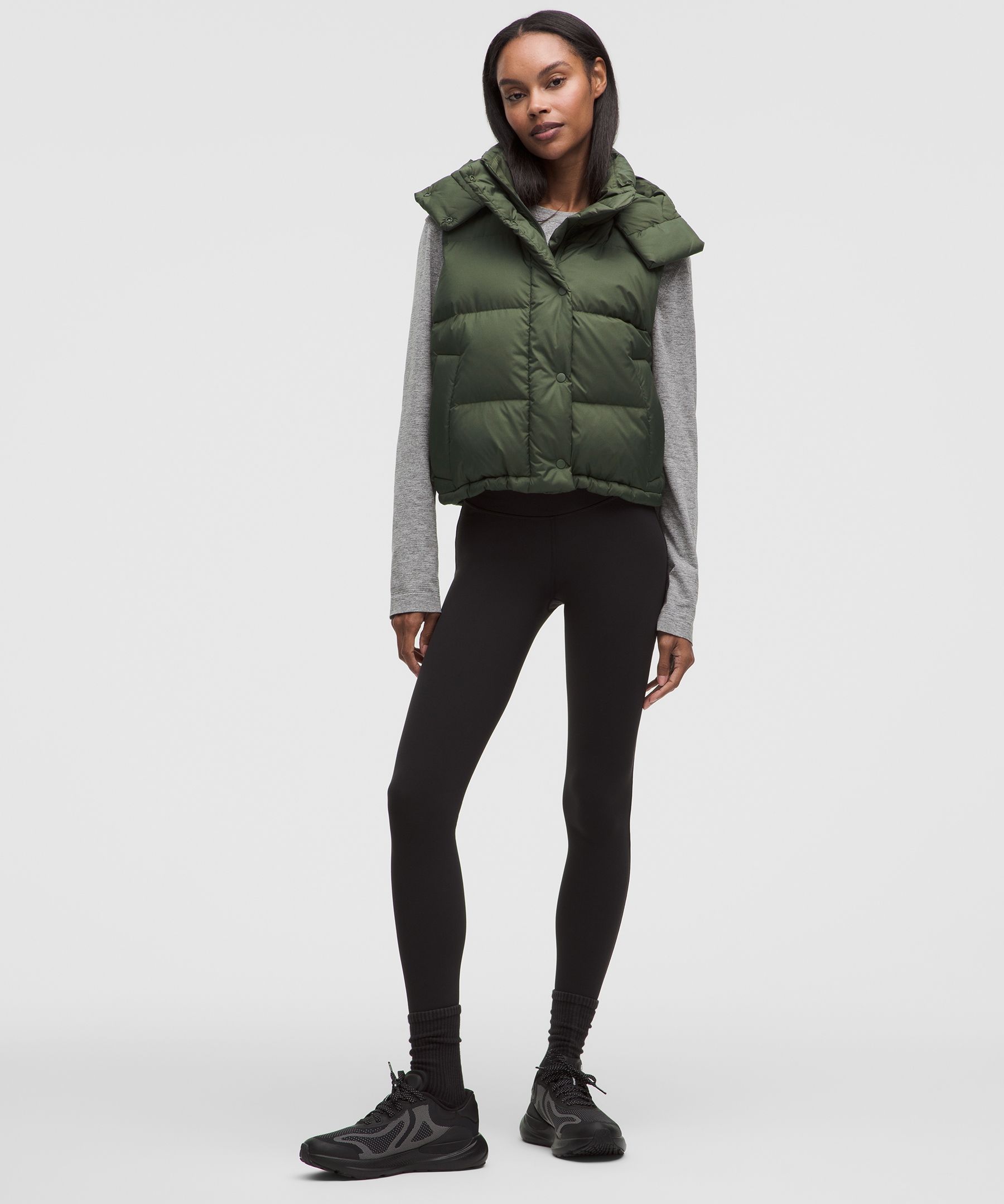 Wunder Puff 600-Down-Fill Cropped Vest