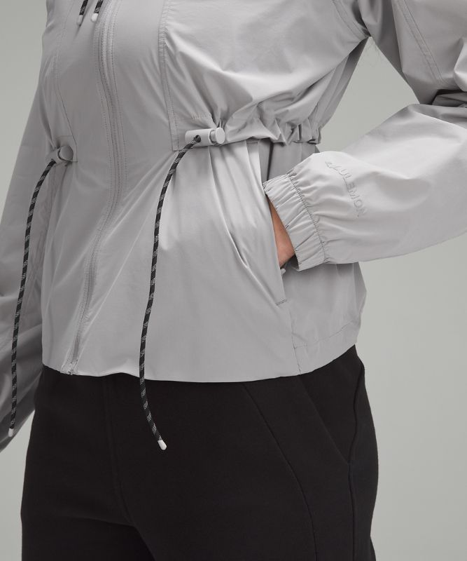 Drawstring Water-Resistant Hooded Jacket