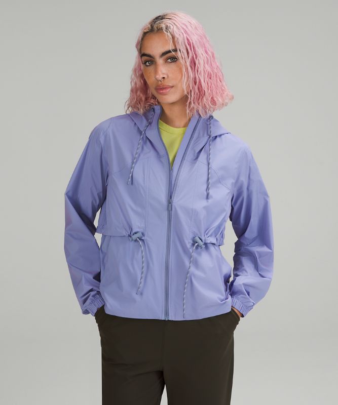 Drawstring Water-Resistant Hooded Jacket