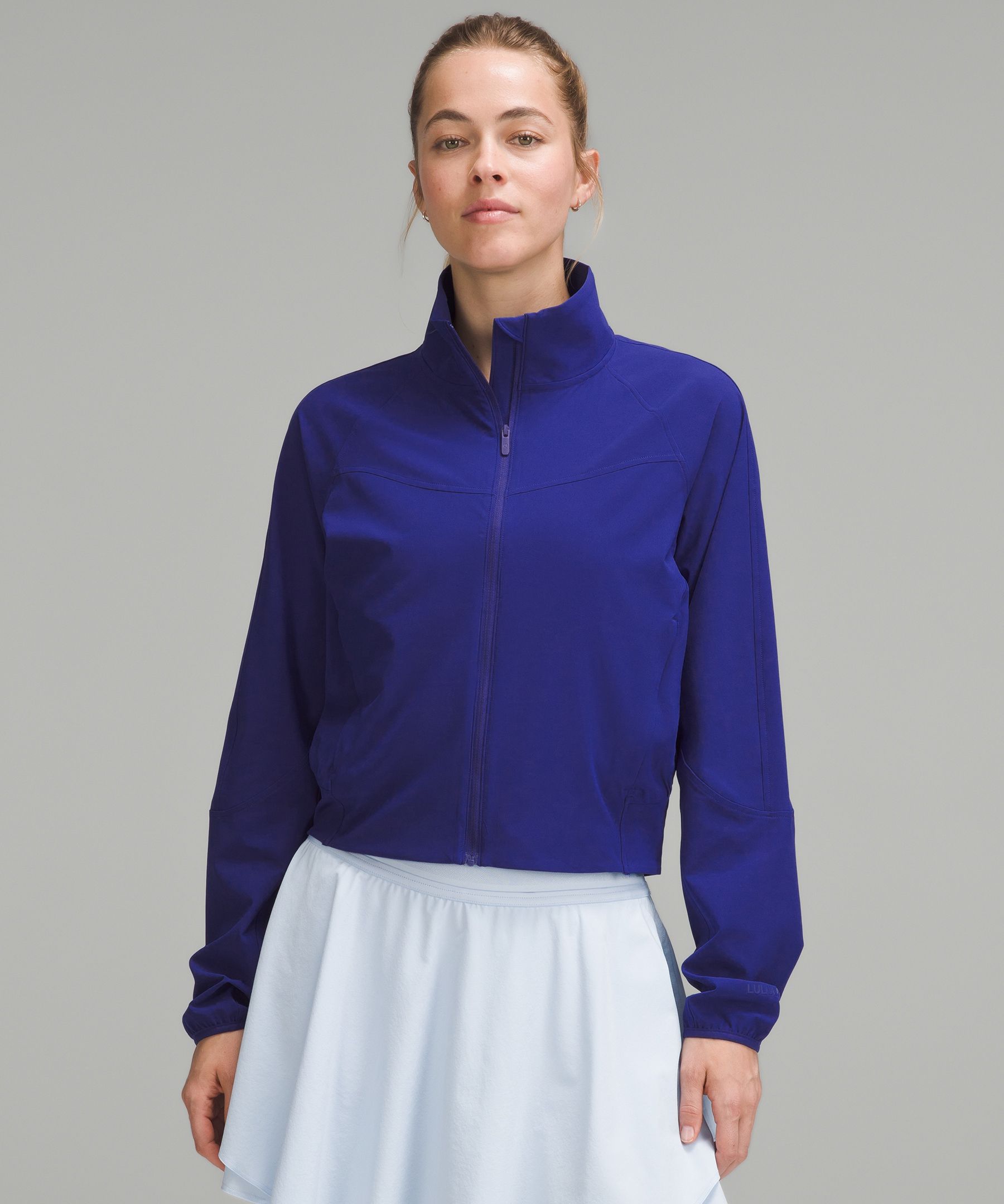 Lululemon Water-repellent Stretch Tennis Jacket In Blue