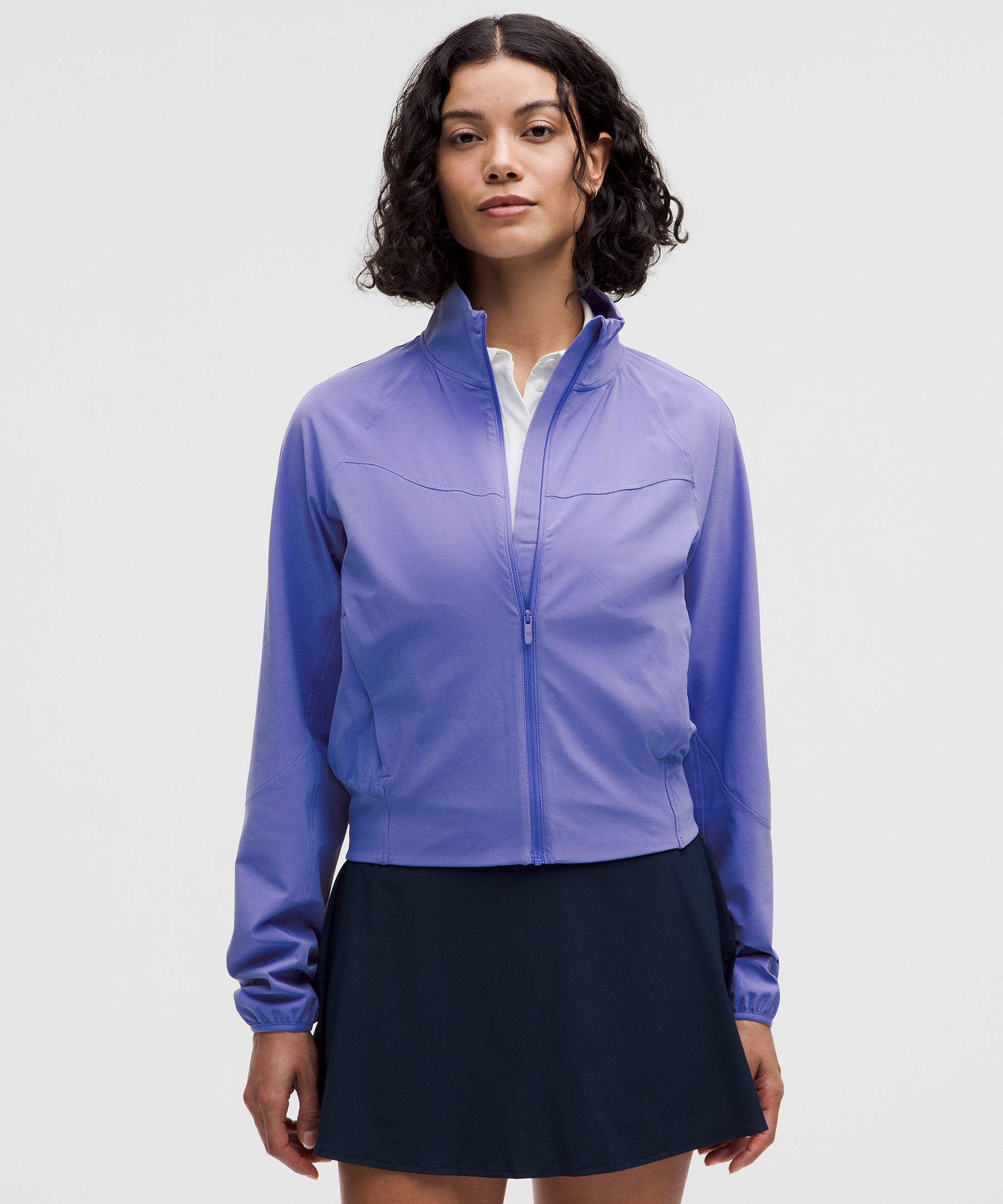 Water-Repellent Stretch Tennis Jacket - Blue