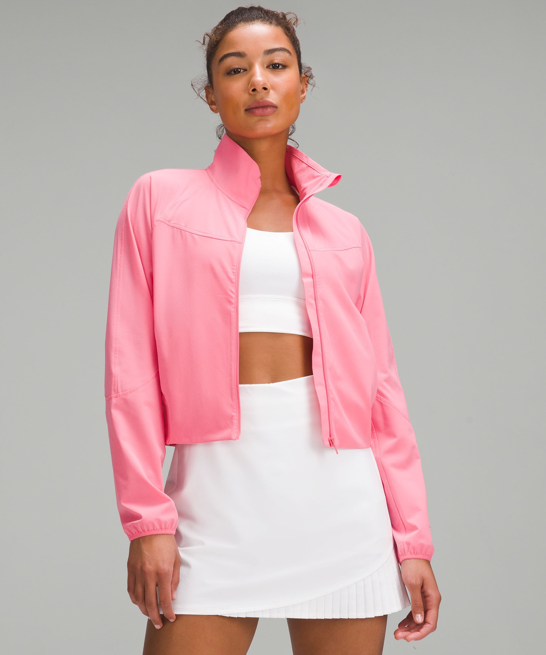 Lululemon Water-repellent Stretch Tennis Jacket In Pink