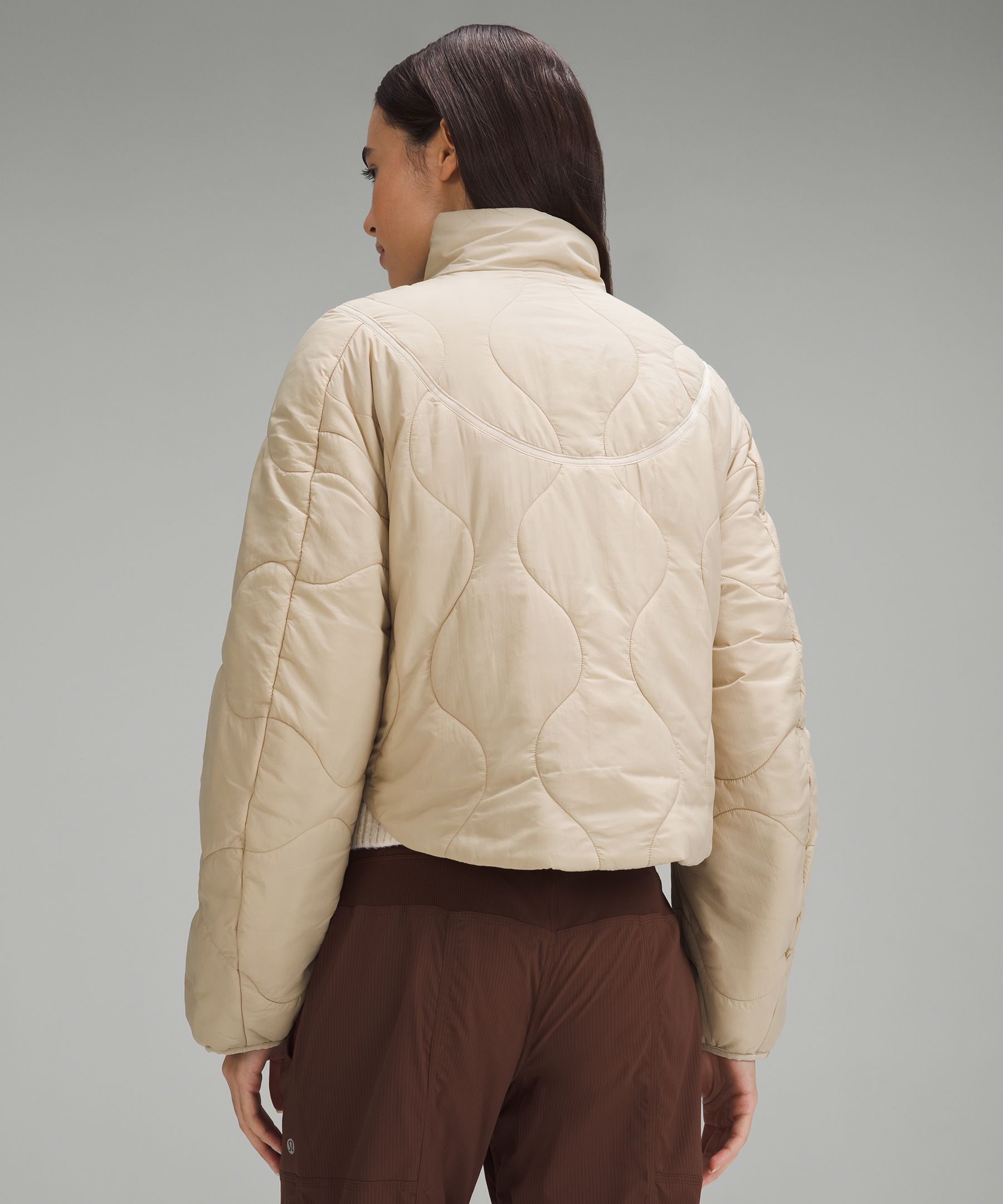 Quilted Light Insulation Cropped Jacket