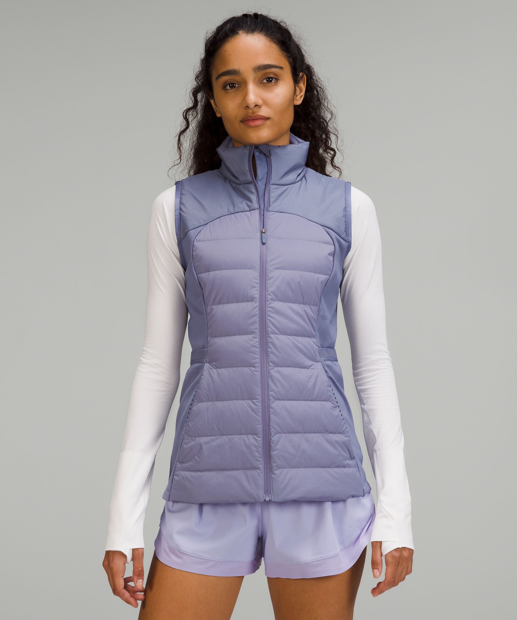 Lululemon Down For It All Vest In Peri Purple