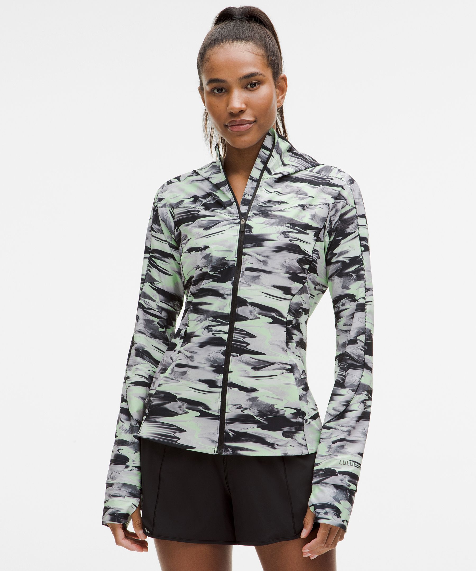 Lululemon Mist Over Windbreaker In Paint Glide Multi