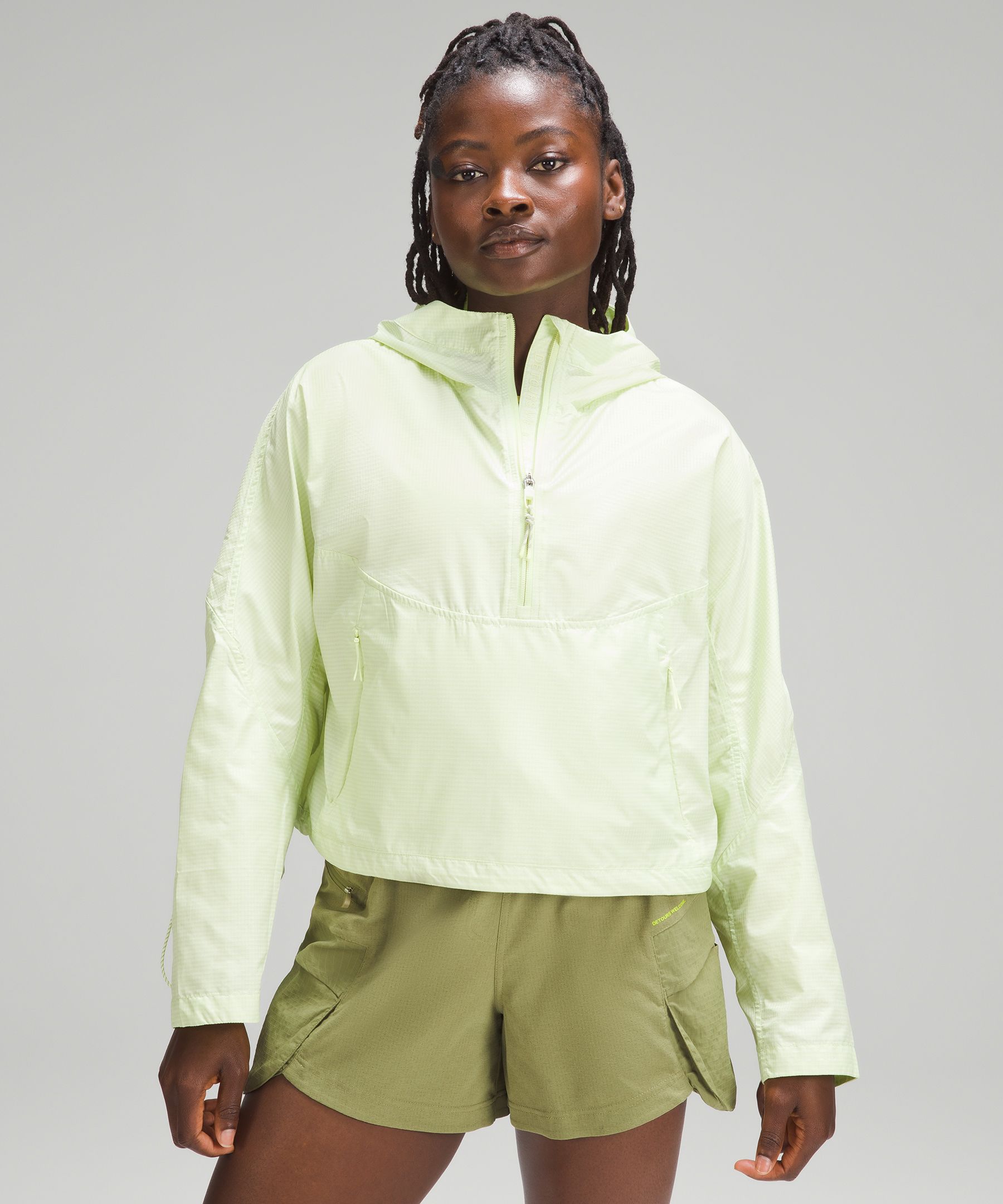 Cinch-Back Half-Zip Hiking Pullover