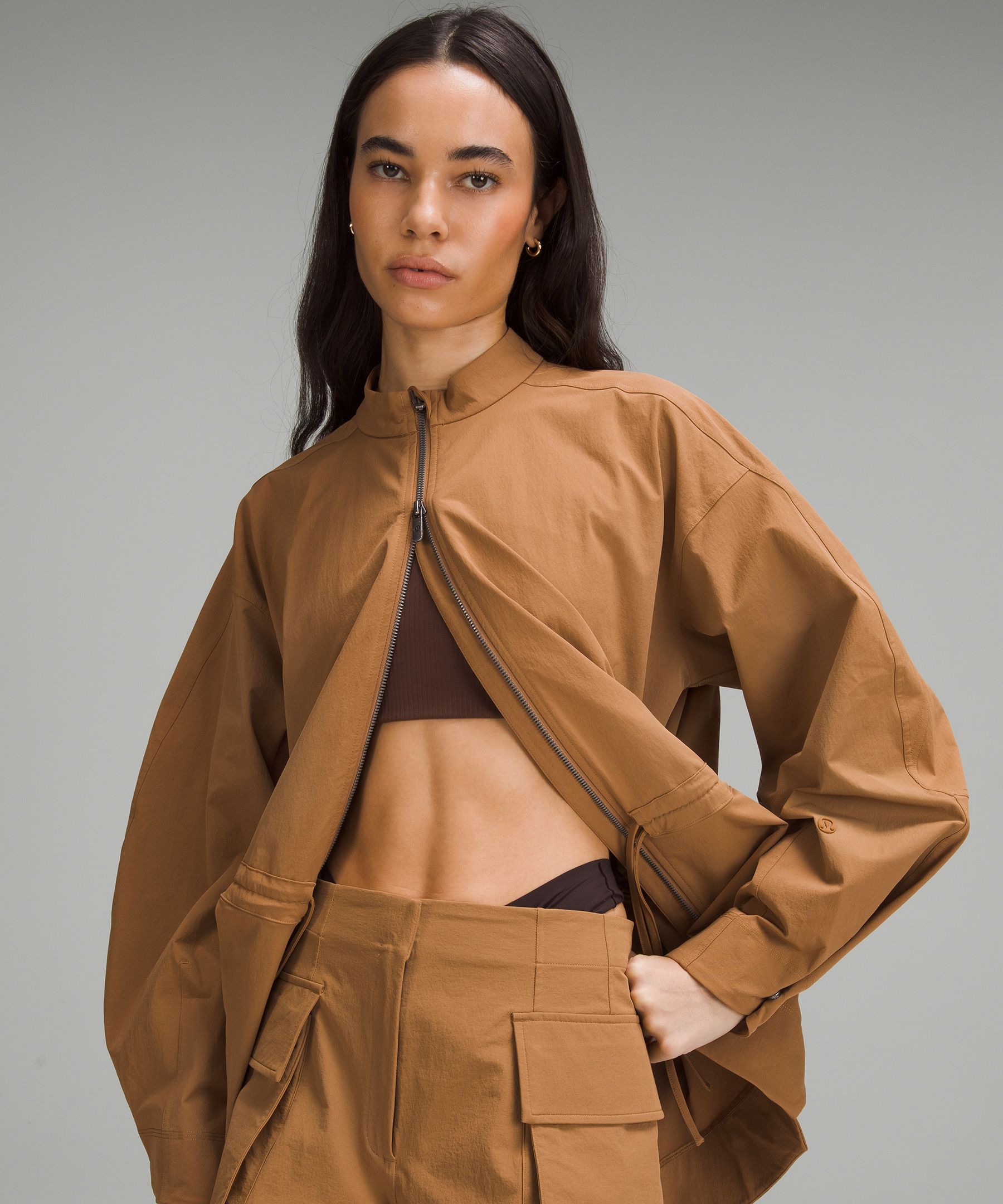 ルルレモン Cinch-Waist Stretch Shirt Jacket