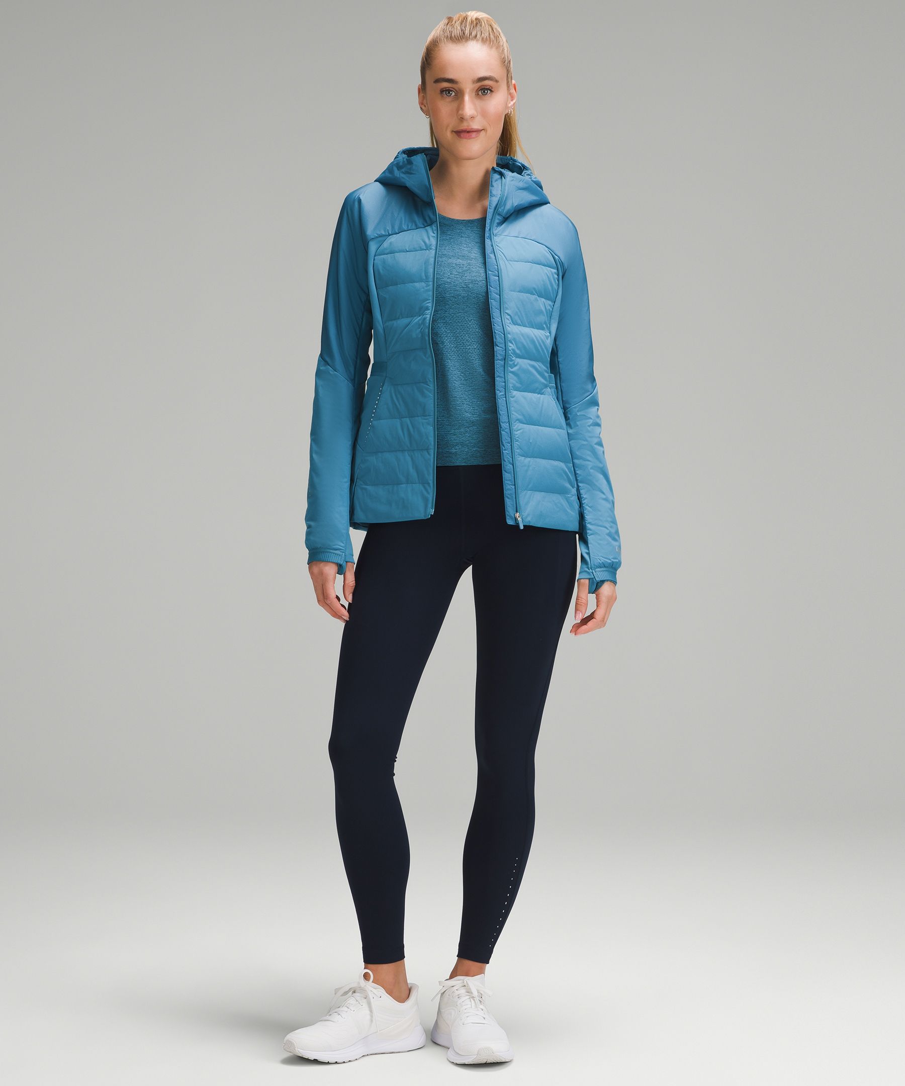 NWT Lululemon Down for It All Jacket Blue Nile 6 Run Sport