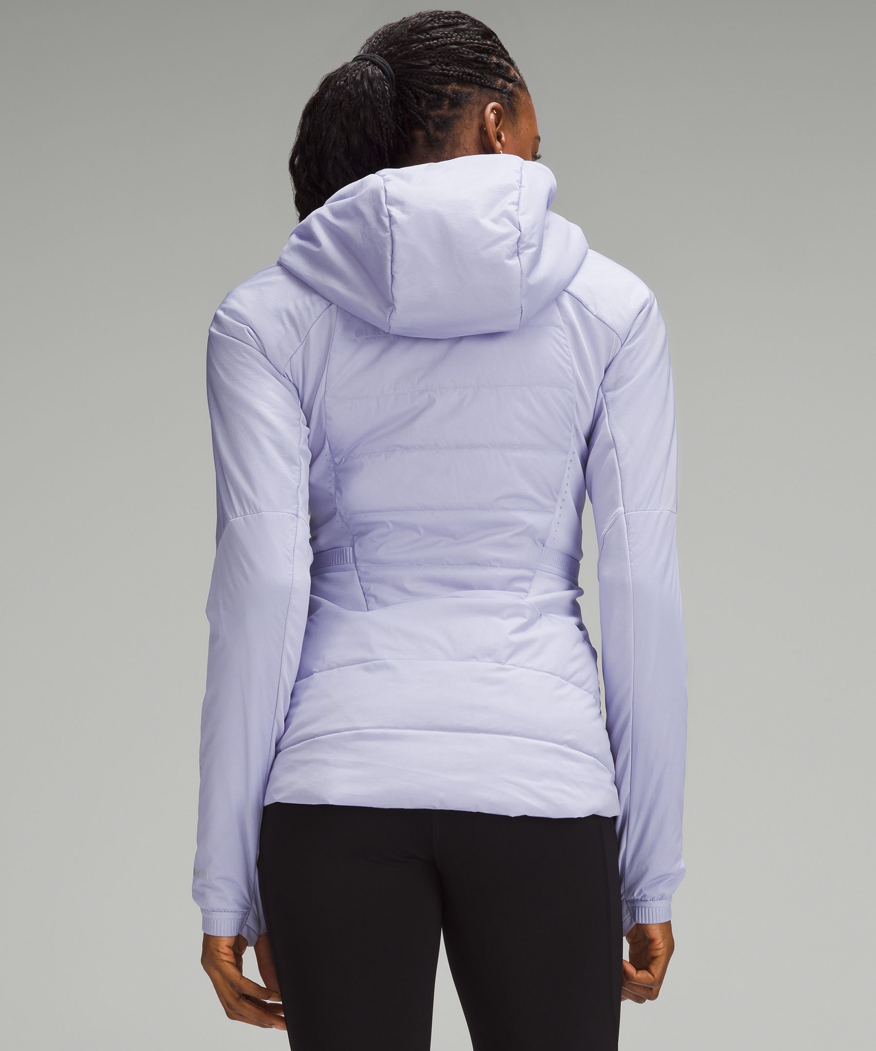 Lululemon Down For It All Jacket Full Zip Hood Size 10 Pink Mist PIMI 26618.