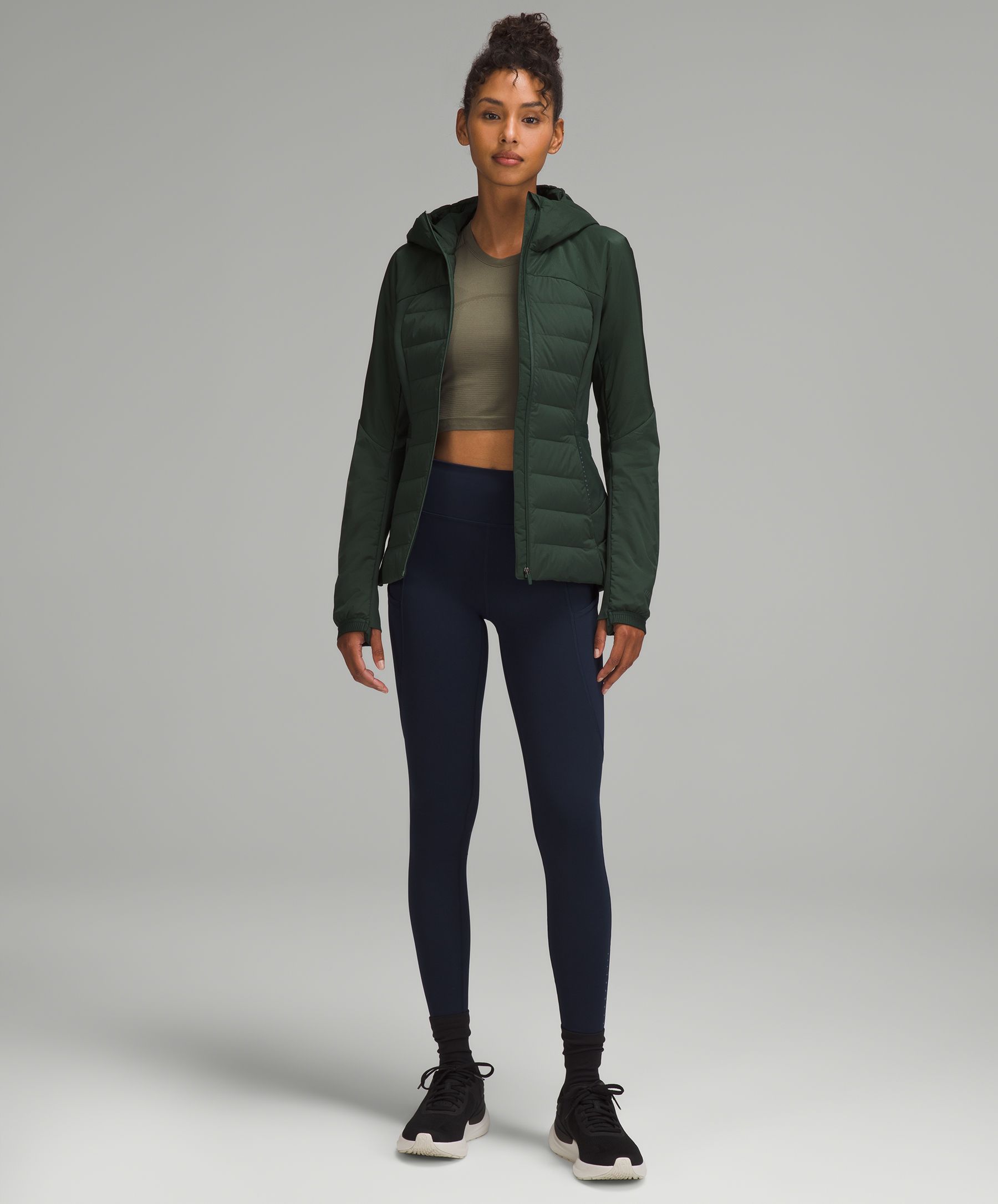 Lululemon Athletica Down For It All Jacket in Dark Olive Size L Brand New deals