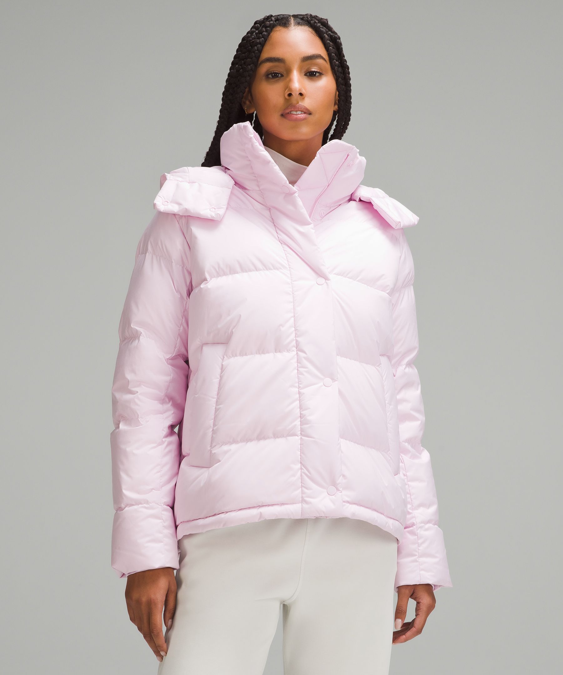 White Puffer Jacket - Hood Puffer Jacket - Removable Hood Jacket - Lulus