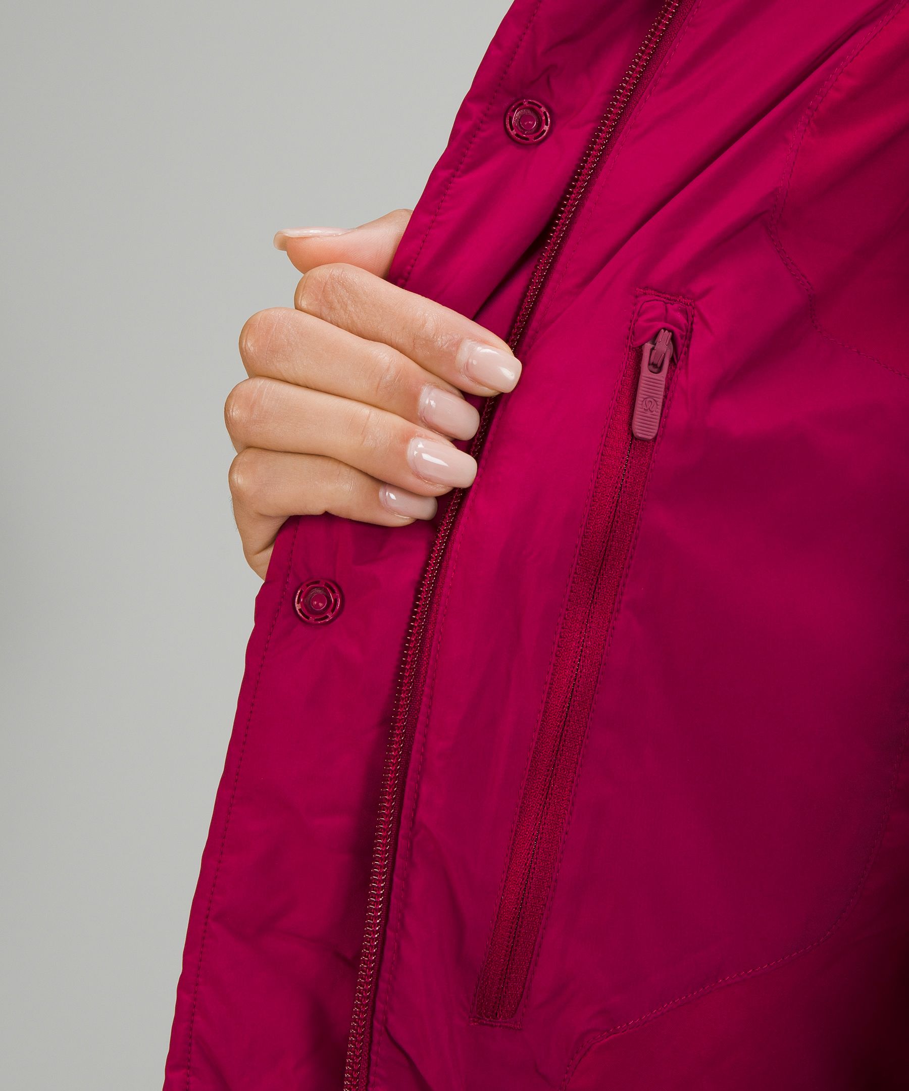 Lululemon Wunder Puff 600-down-fill Cropped Vest In Red