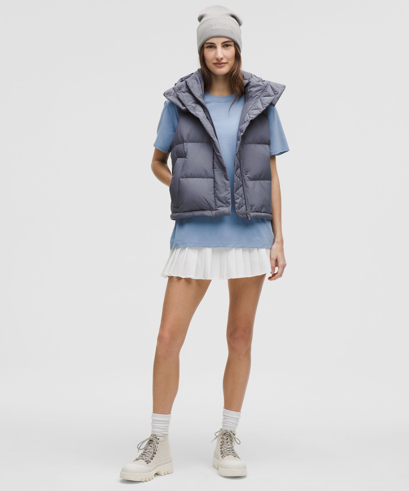 Женский пуховый жилет Lululemon Wunder Puff 600 укороченный — фото 2
