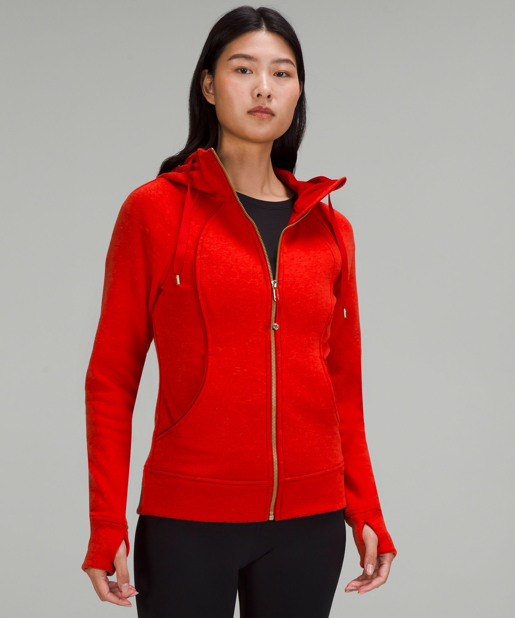 lululemon athletica, Tops, Lululemon Red Scuba Hoodie Size