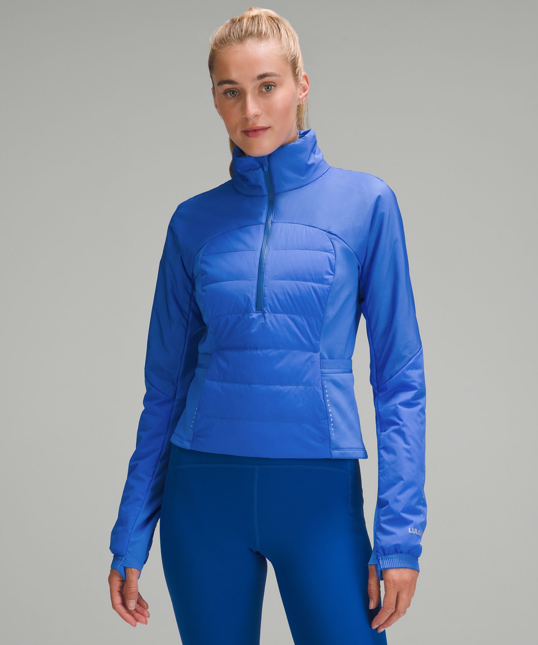 Lululemon Down for It All Cropped Half-Zip Pullover