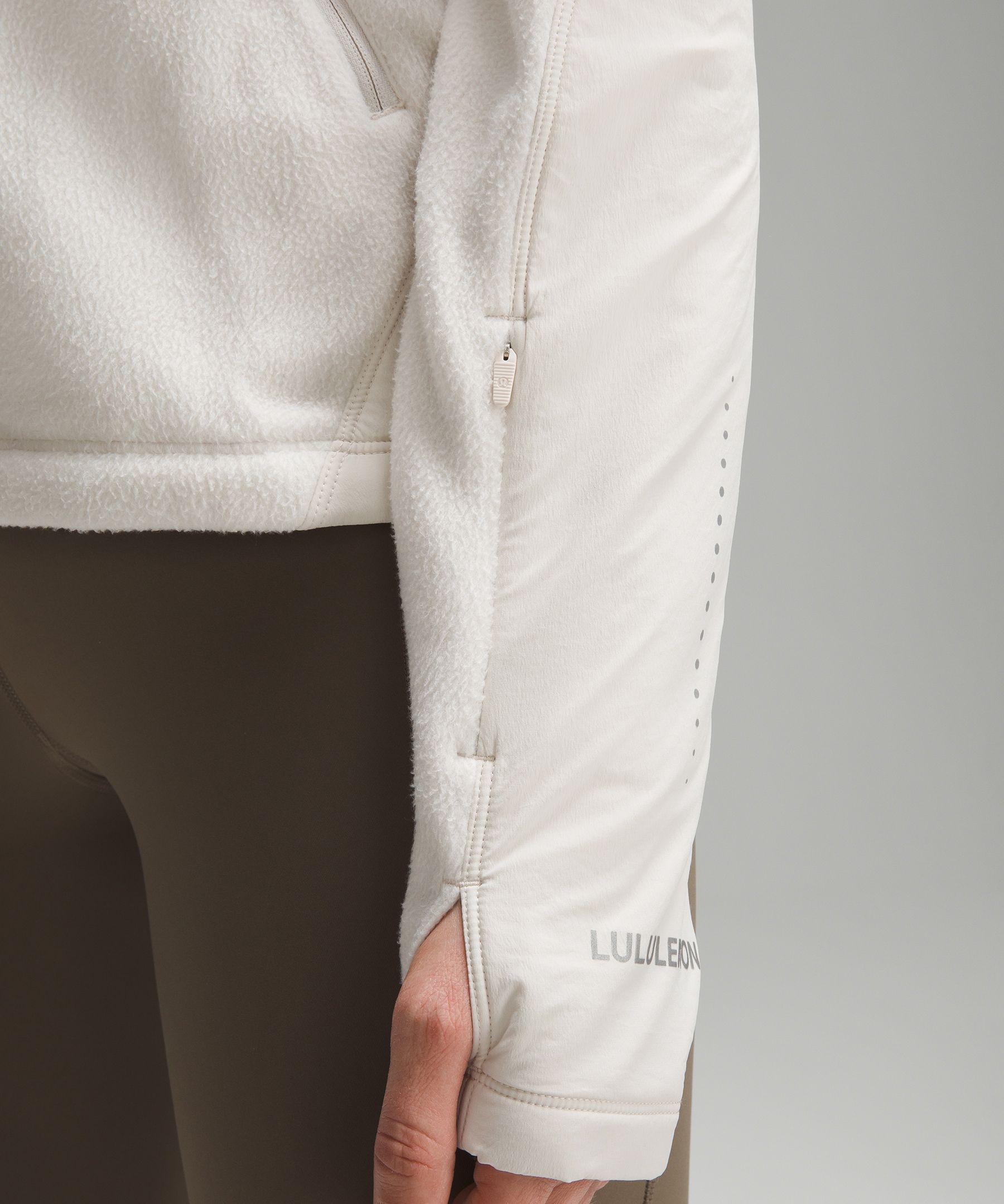 Shop Lululemon Fleece-lined Running Jacket