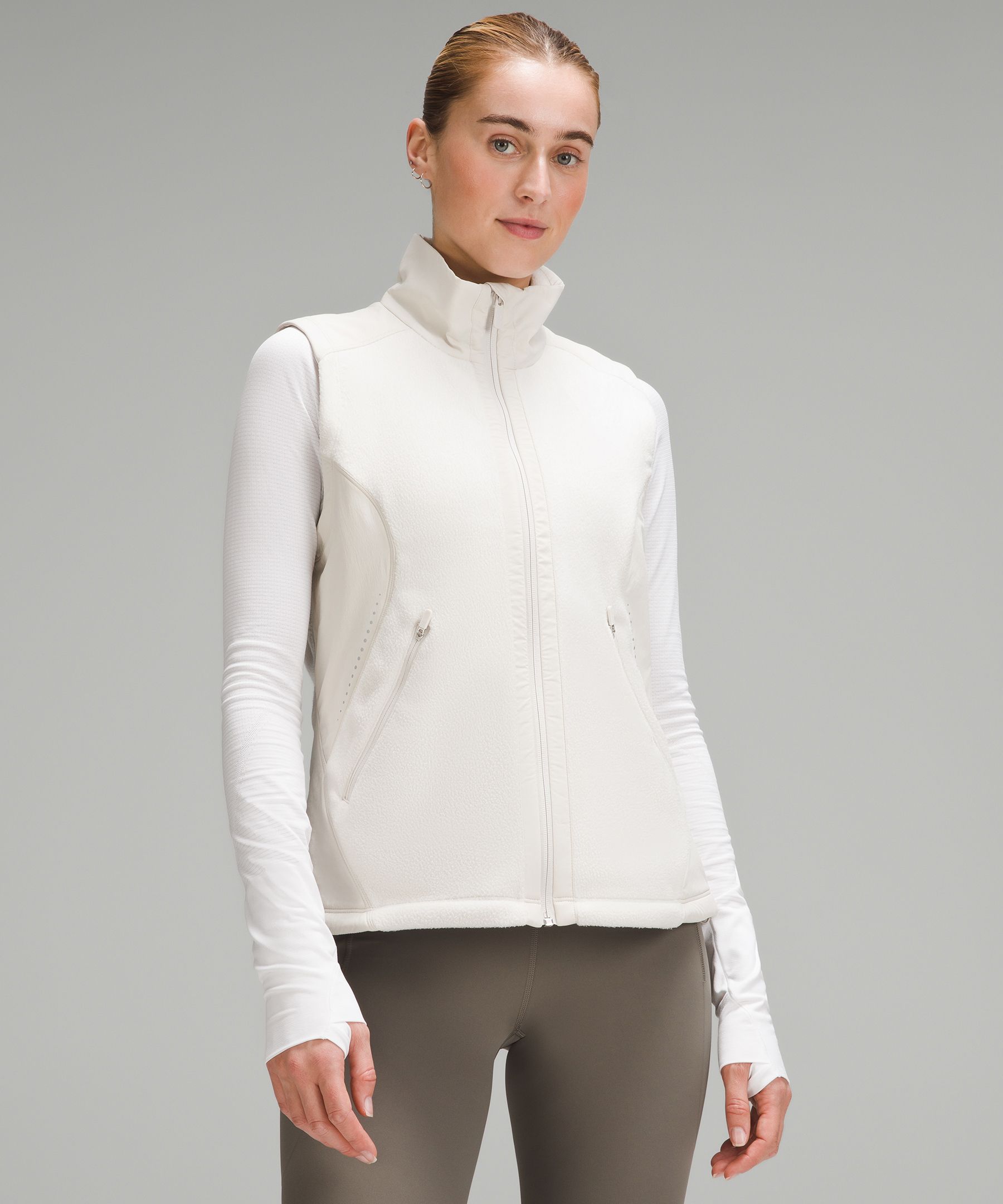 Fleece-Lined Running Vest, Women's Coats & Jackets