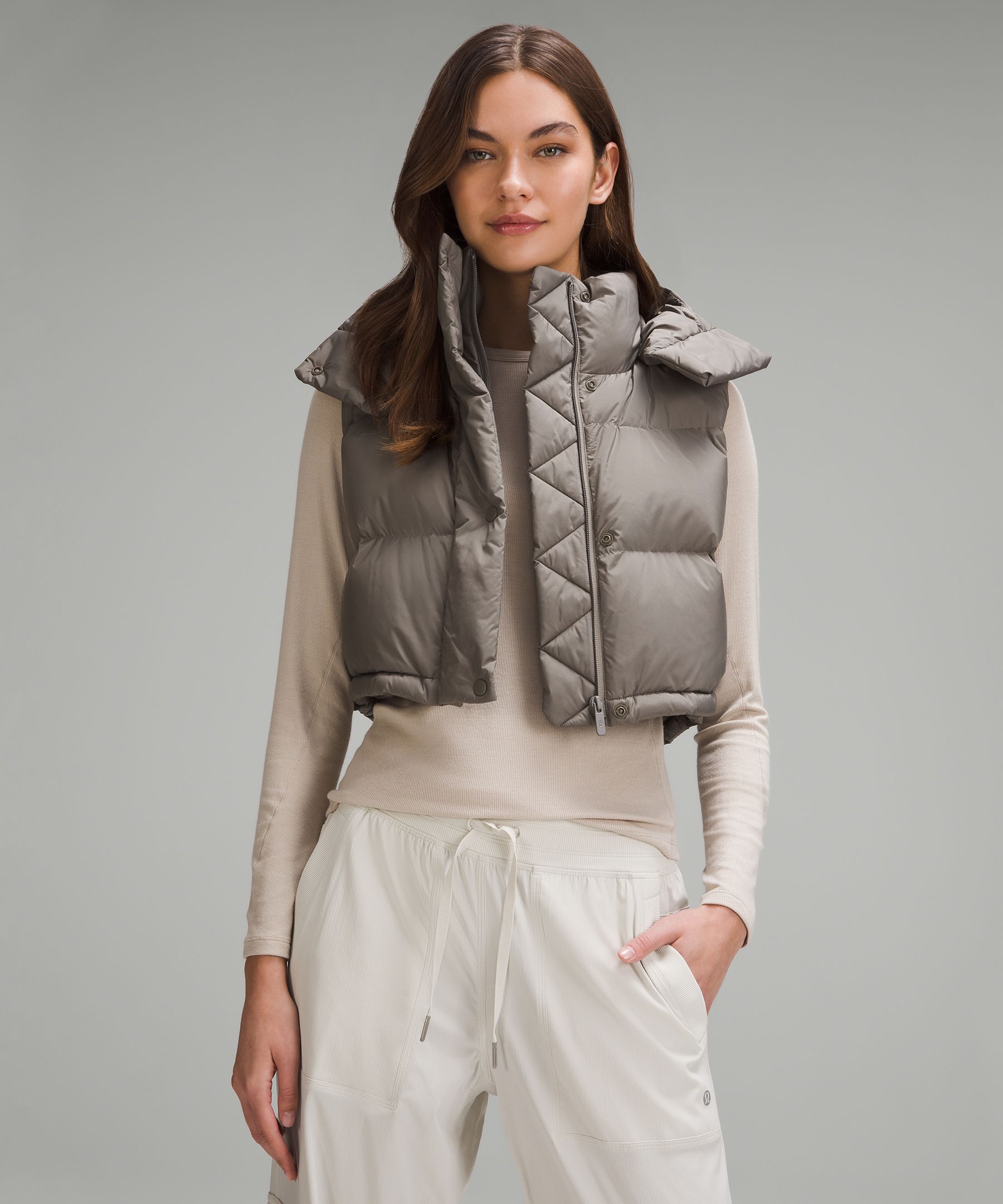 LULULEMON Wunder Puff hooded quilted Glyde™ down jacket