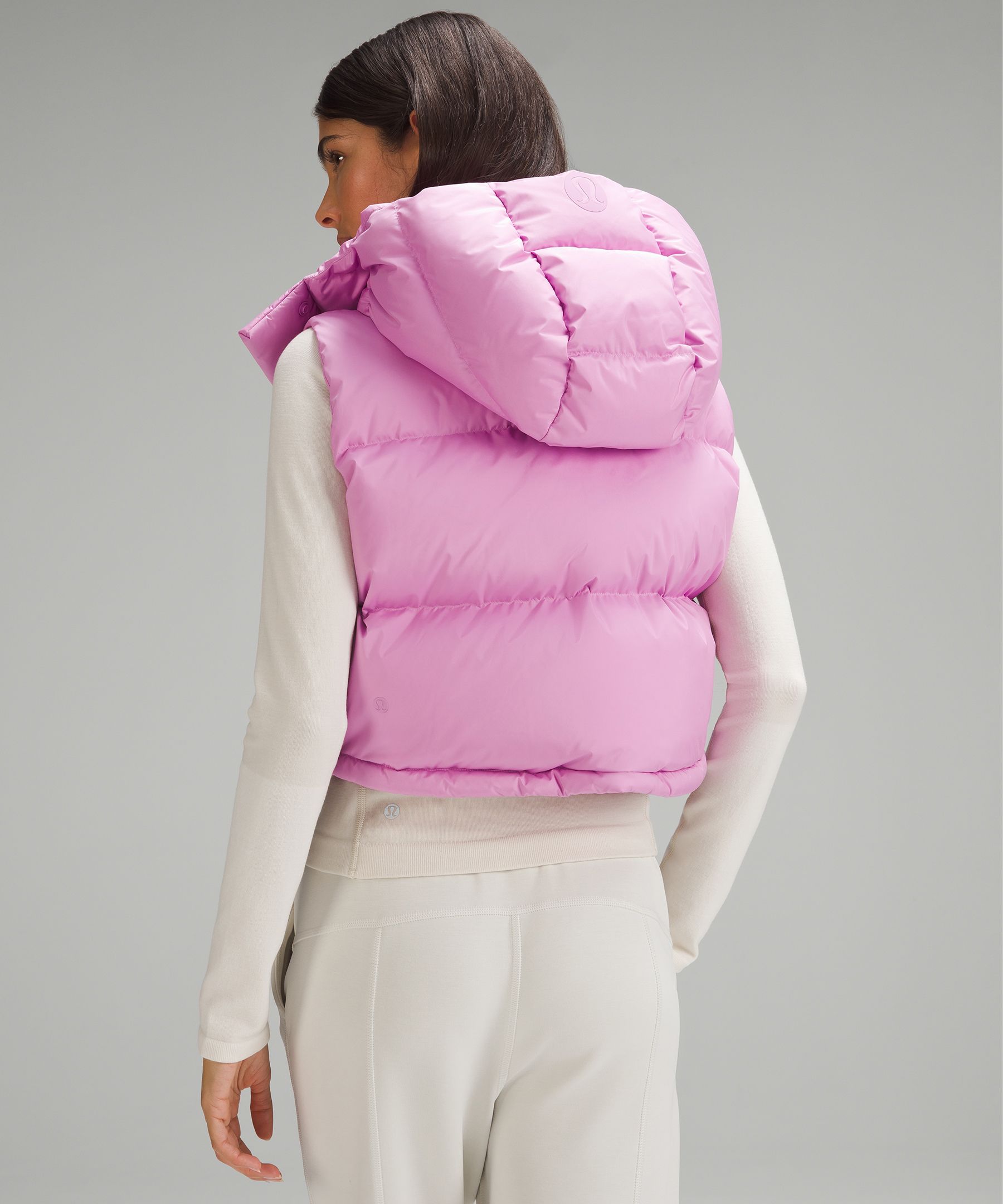 lululemon athletica Wunder Puff Super-cropped Vest in Pink