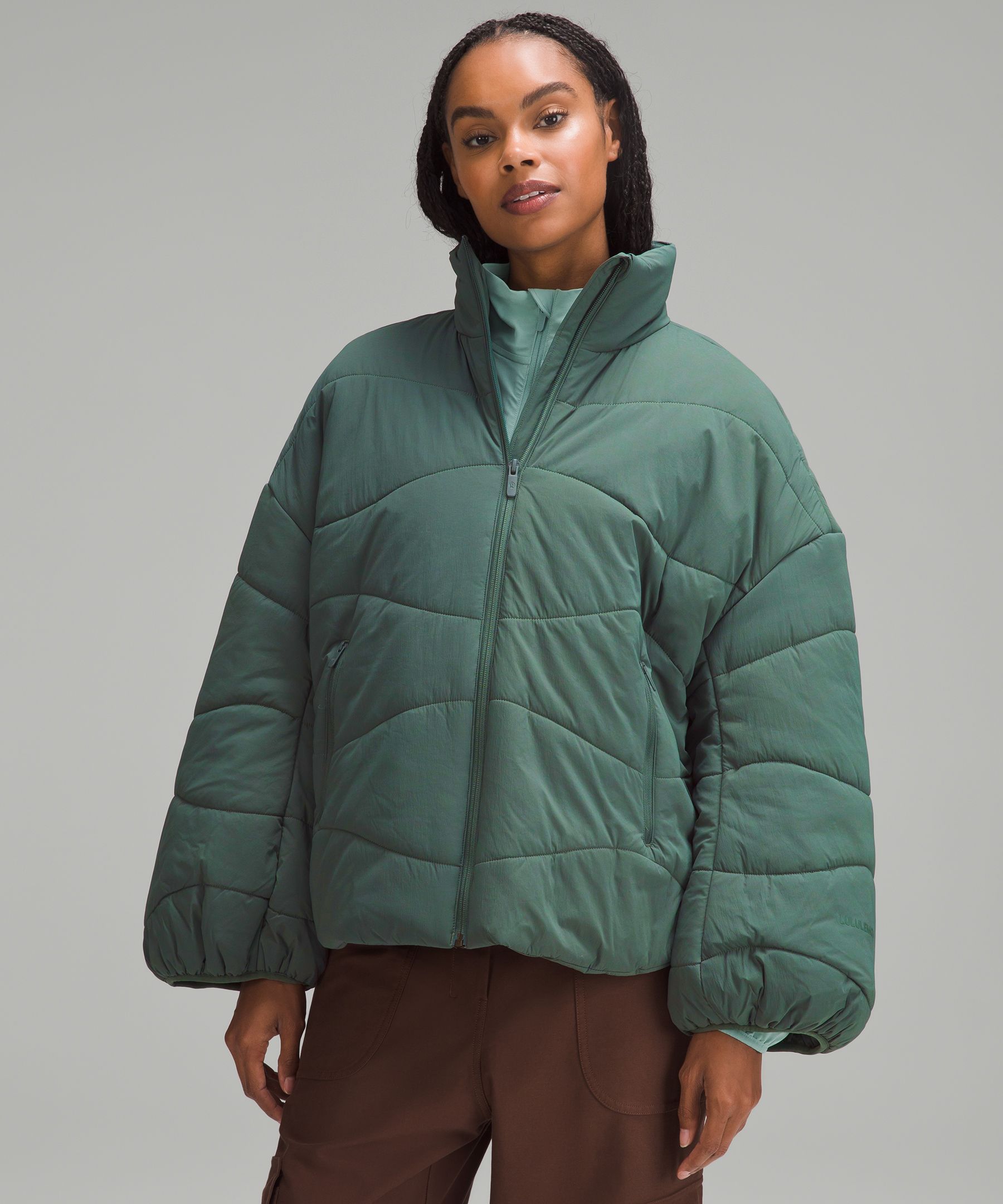 Lyceum Reversible Quilted Jacket Fatigue Green / Turmeric – Kloke