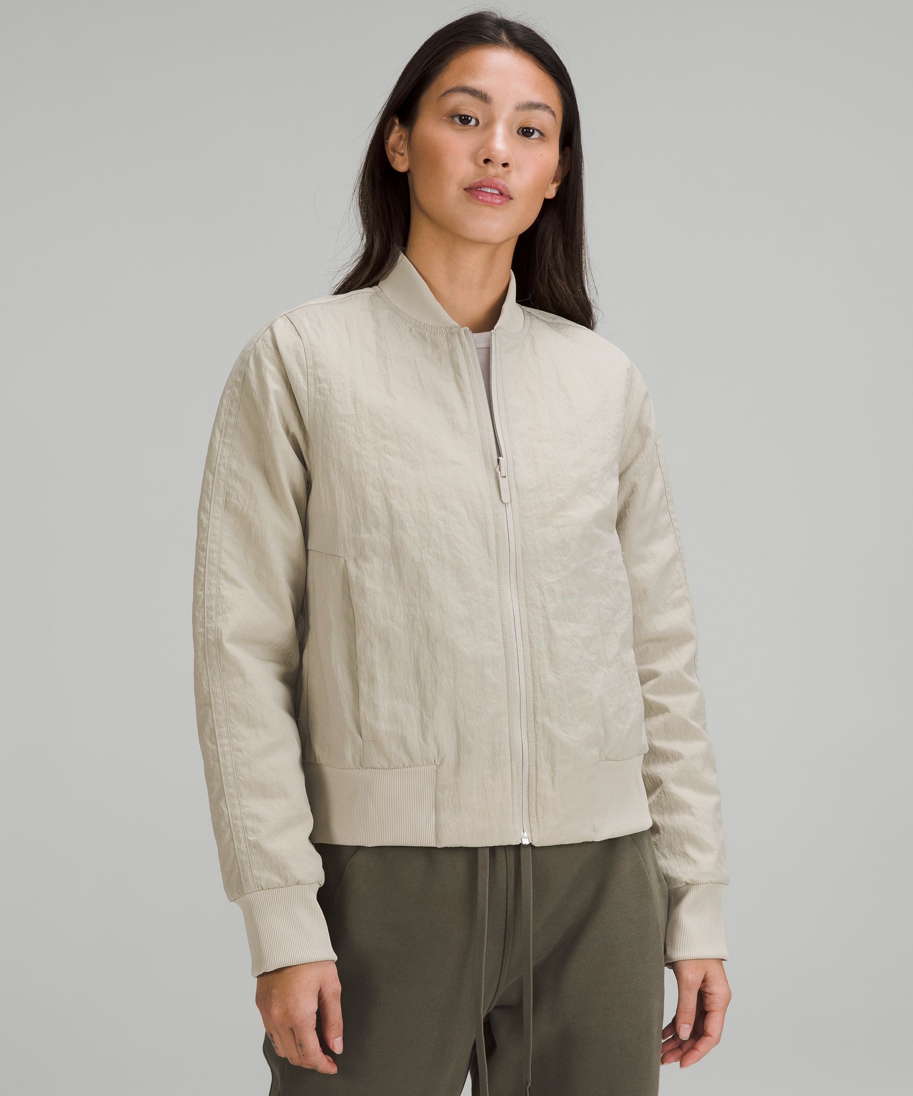 Lululemon Non stop Bomber Jacket Textured ModeSens